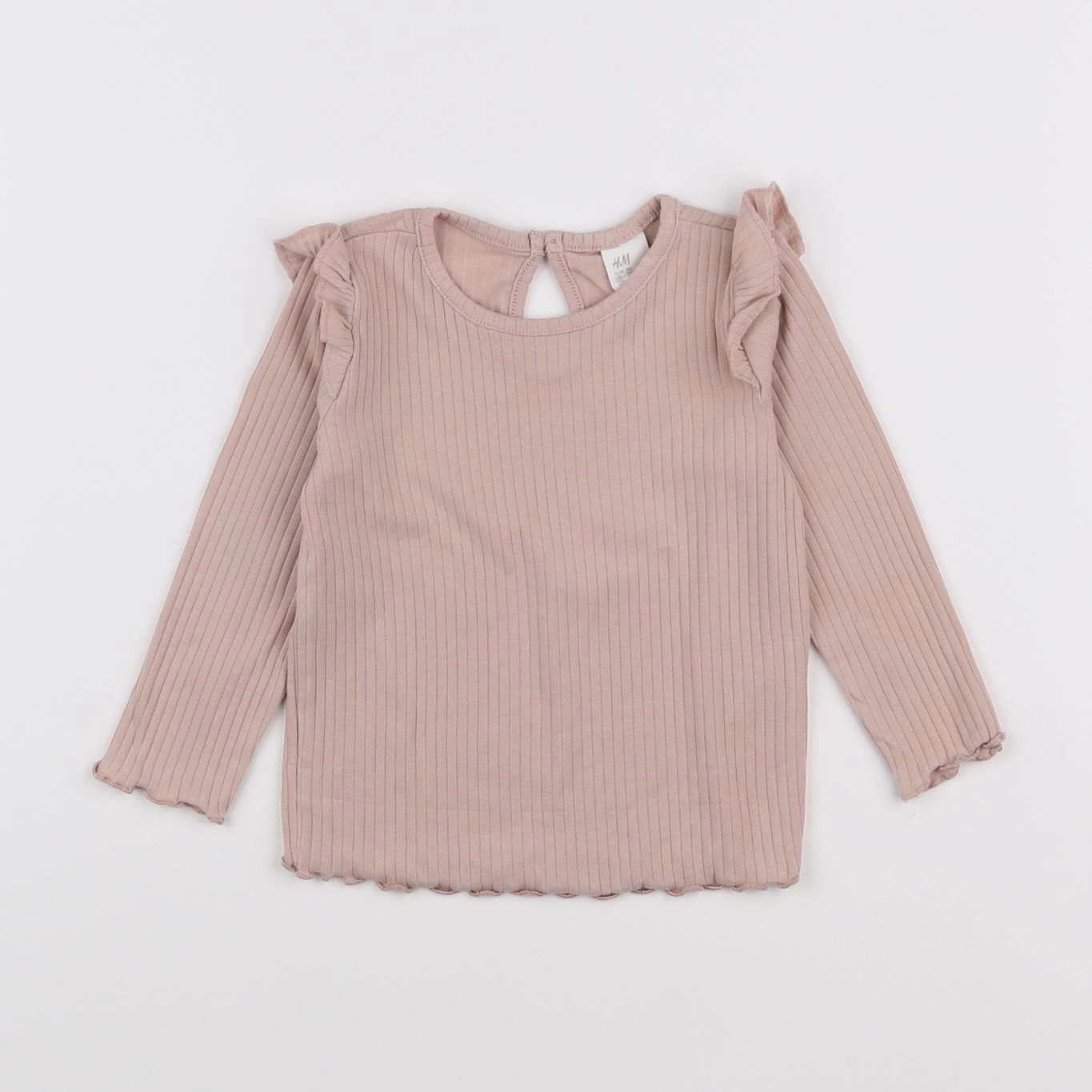 H&M - tee-shirt rose - 12 mois