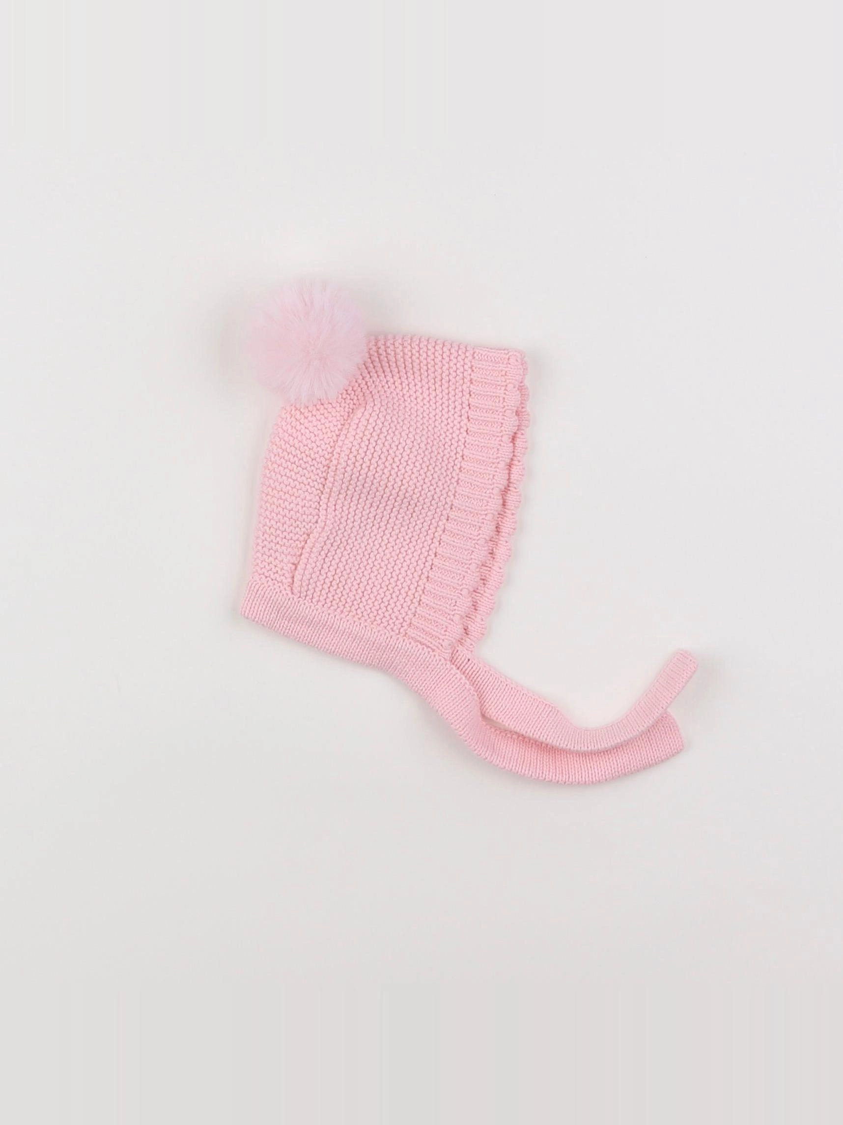 Vertbaudet - bonnet rose - 3/6 mois