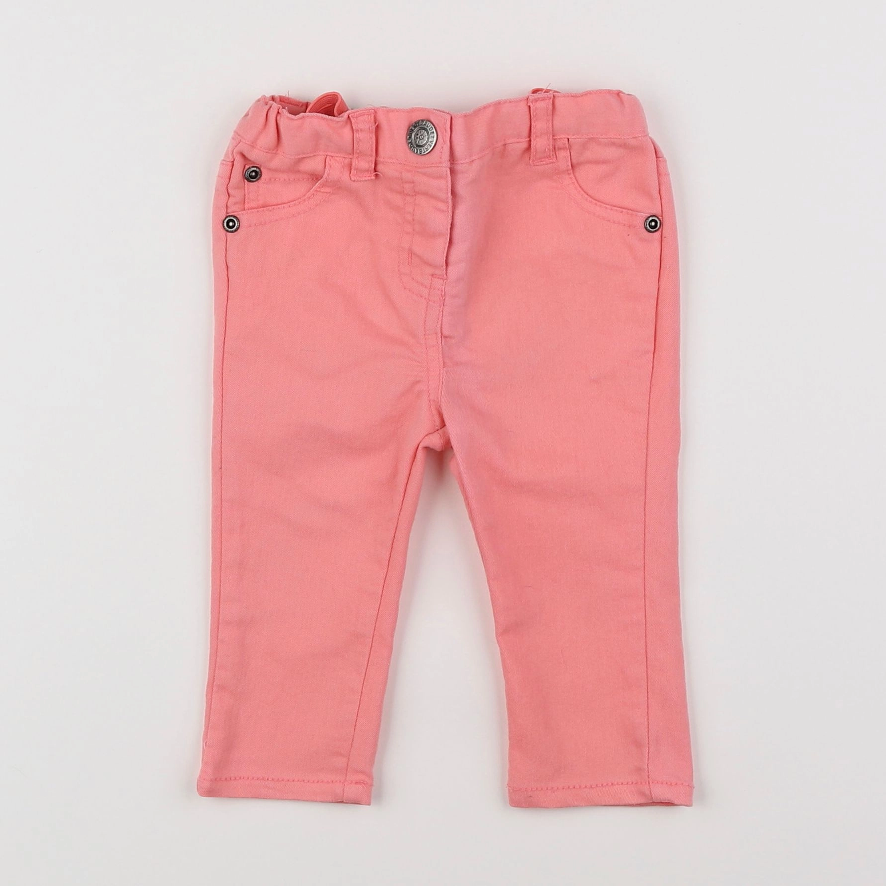 Vertbaudet - jean rose - 6 mois