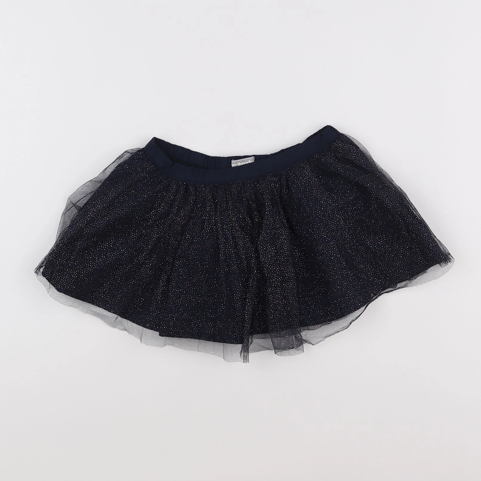 Vertbaudet - jupe bleu, or - 2 ans