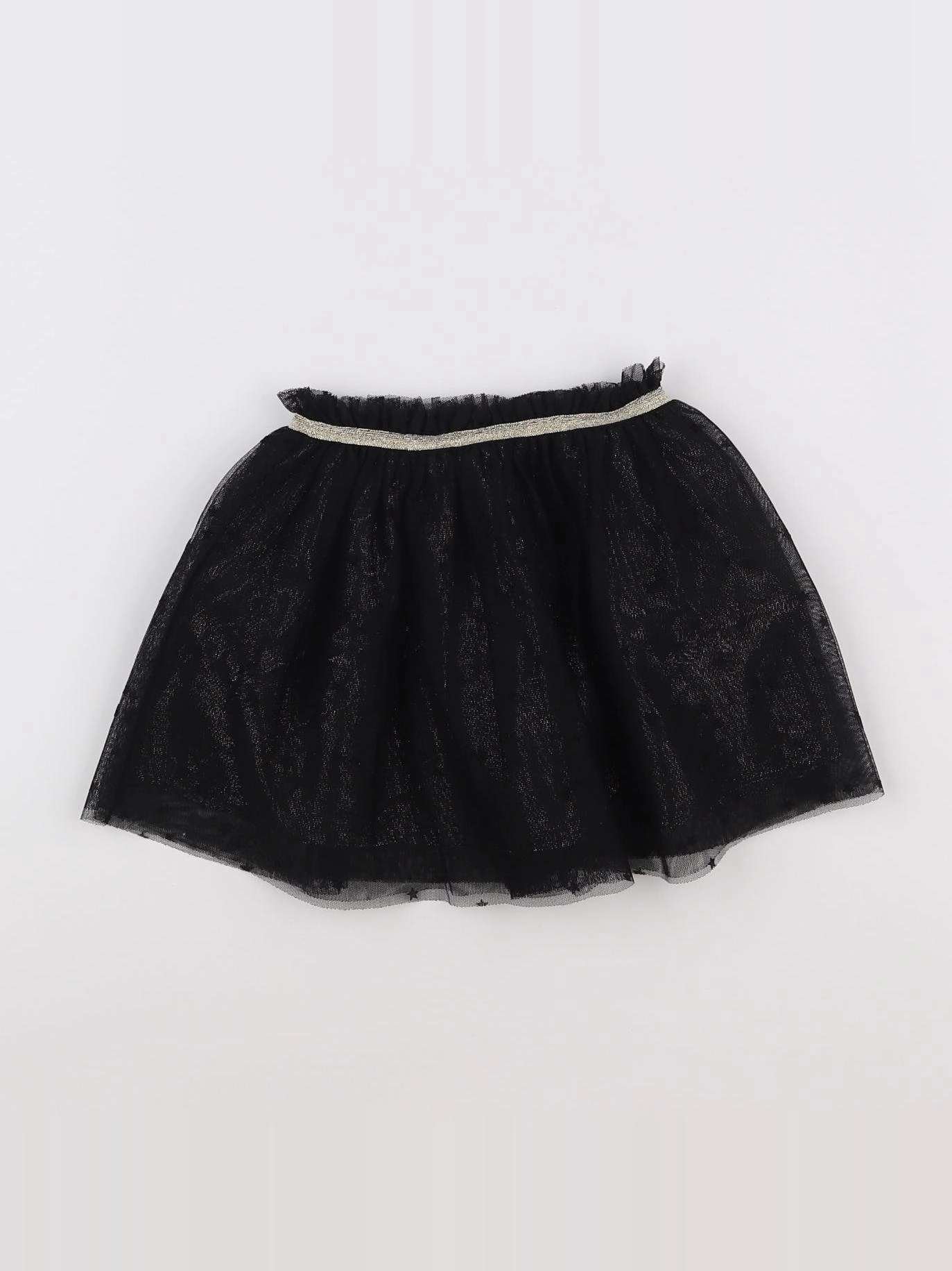 Vertbaudet - jupe noir, or - 3 ans