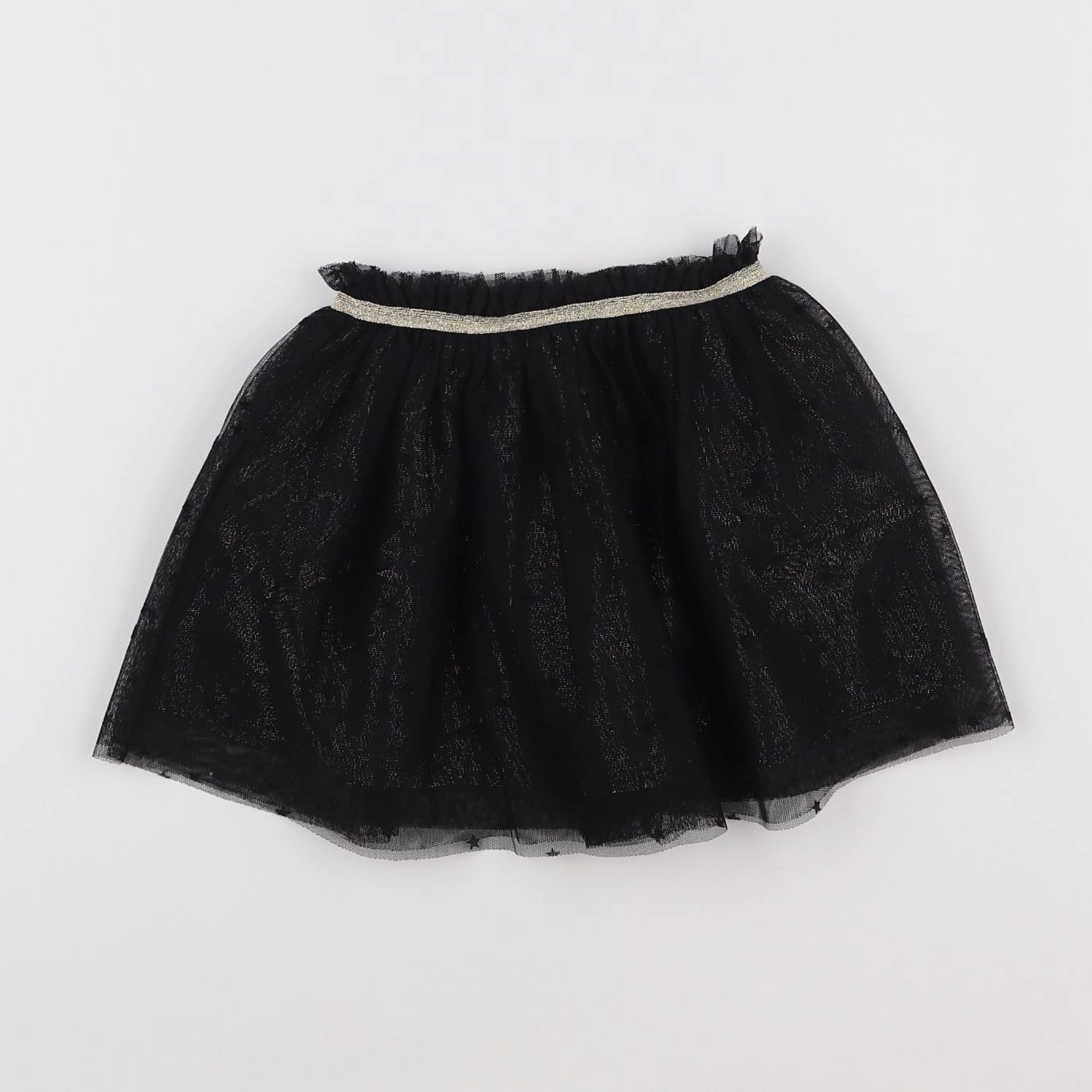 Vertbaudet - jupe noir, or - 3 ans