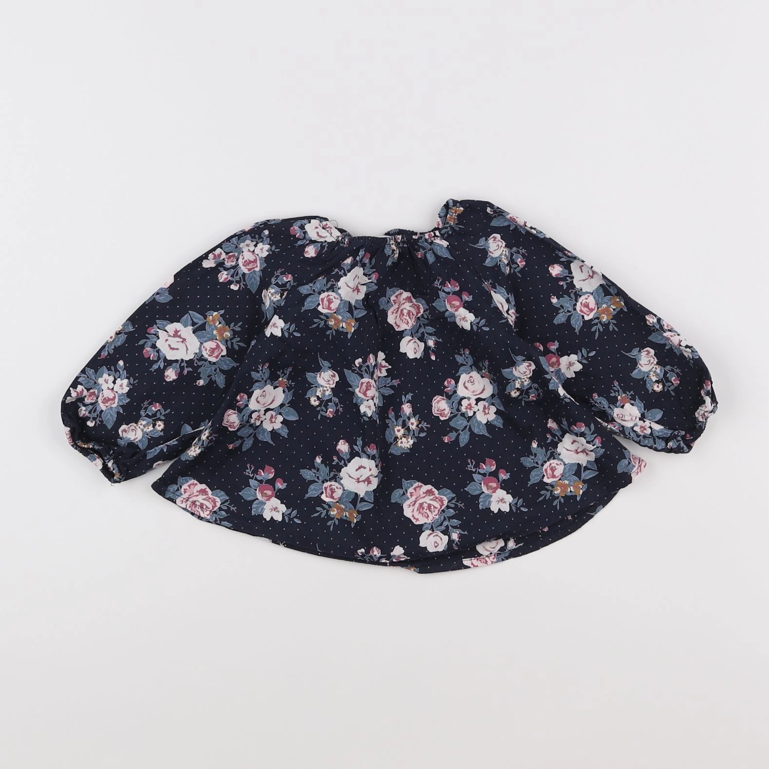 Vertbaudet - blouse bleu - 9 mois