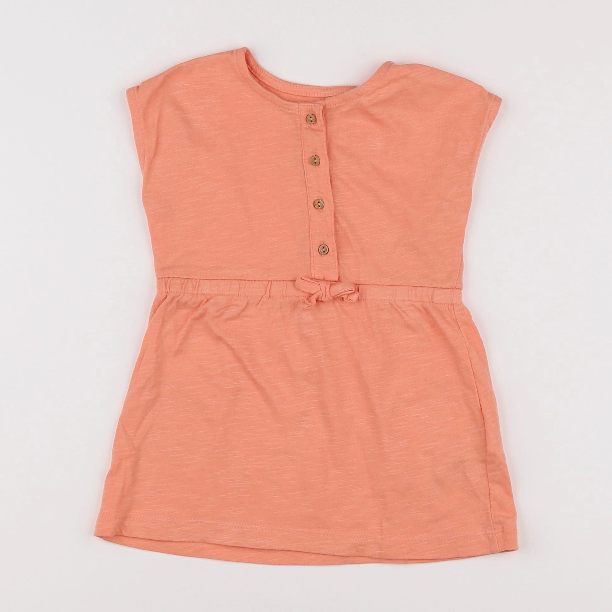 Vertbaudet - robe orange - 12 mois