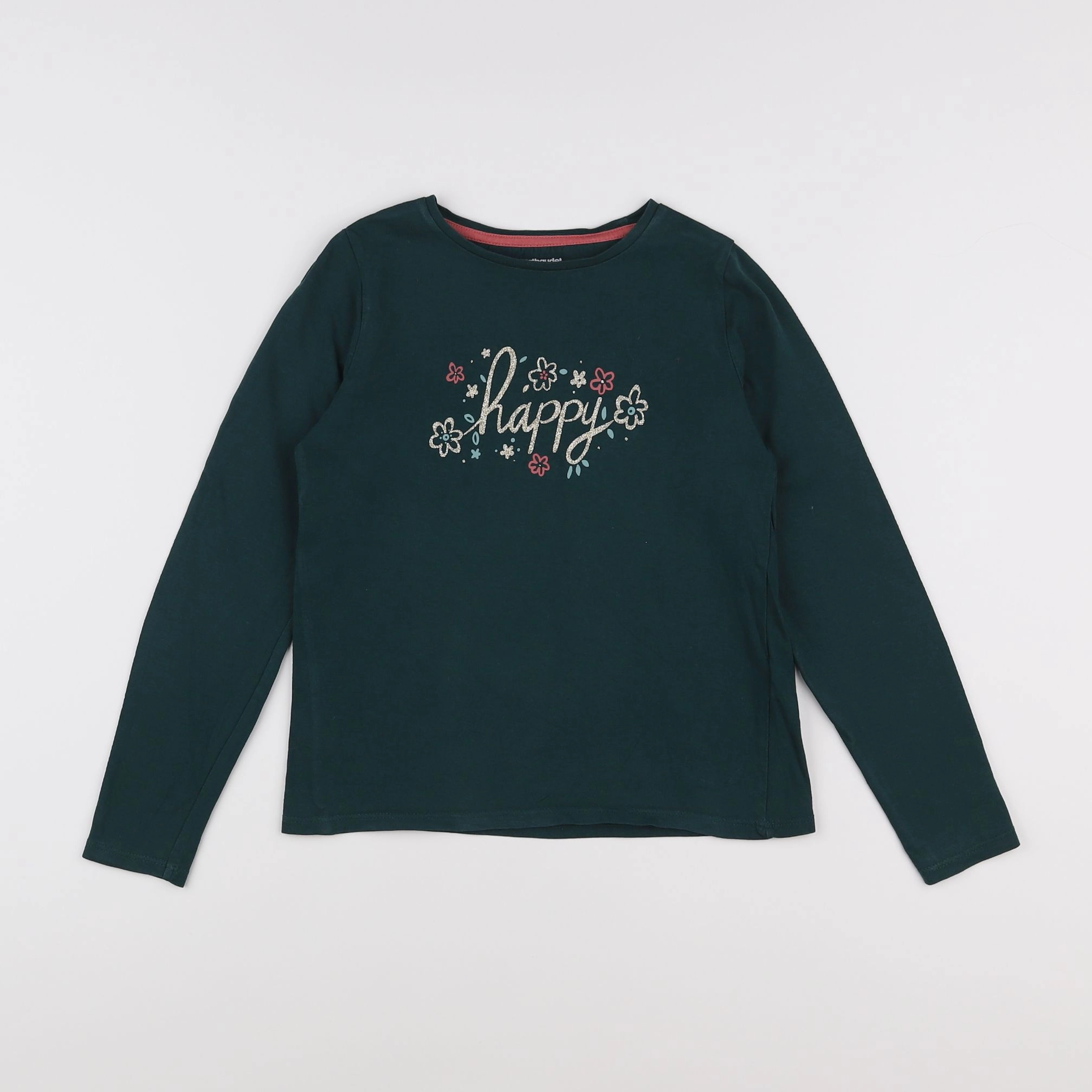 Vertbaudet - tee-shirt vert - 8 ans