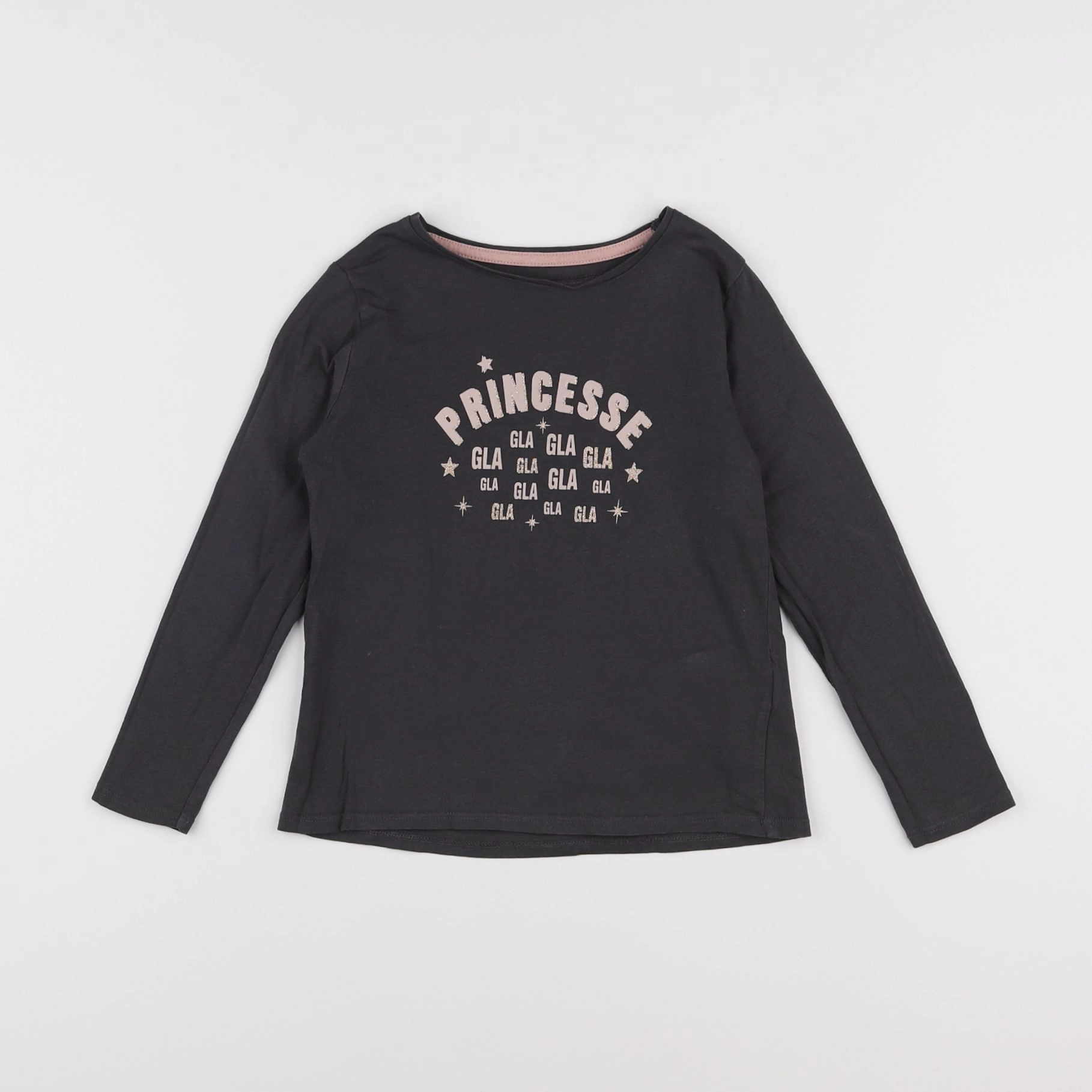 Vertbaudet - tee-shirt gris - 6 ans