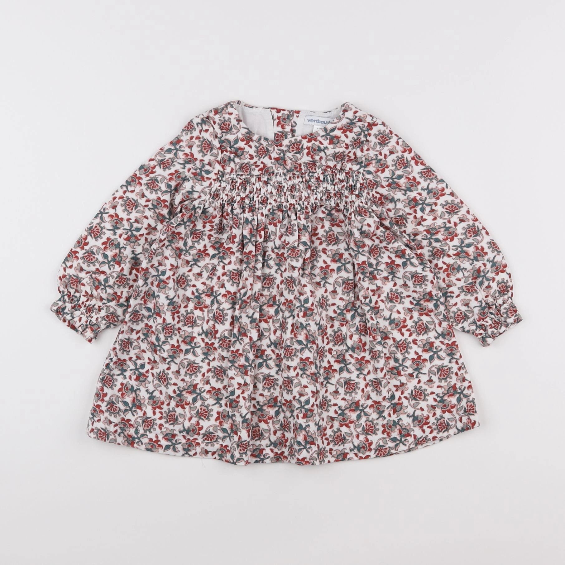 Vertbaudet - robe rouge - 18 mois