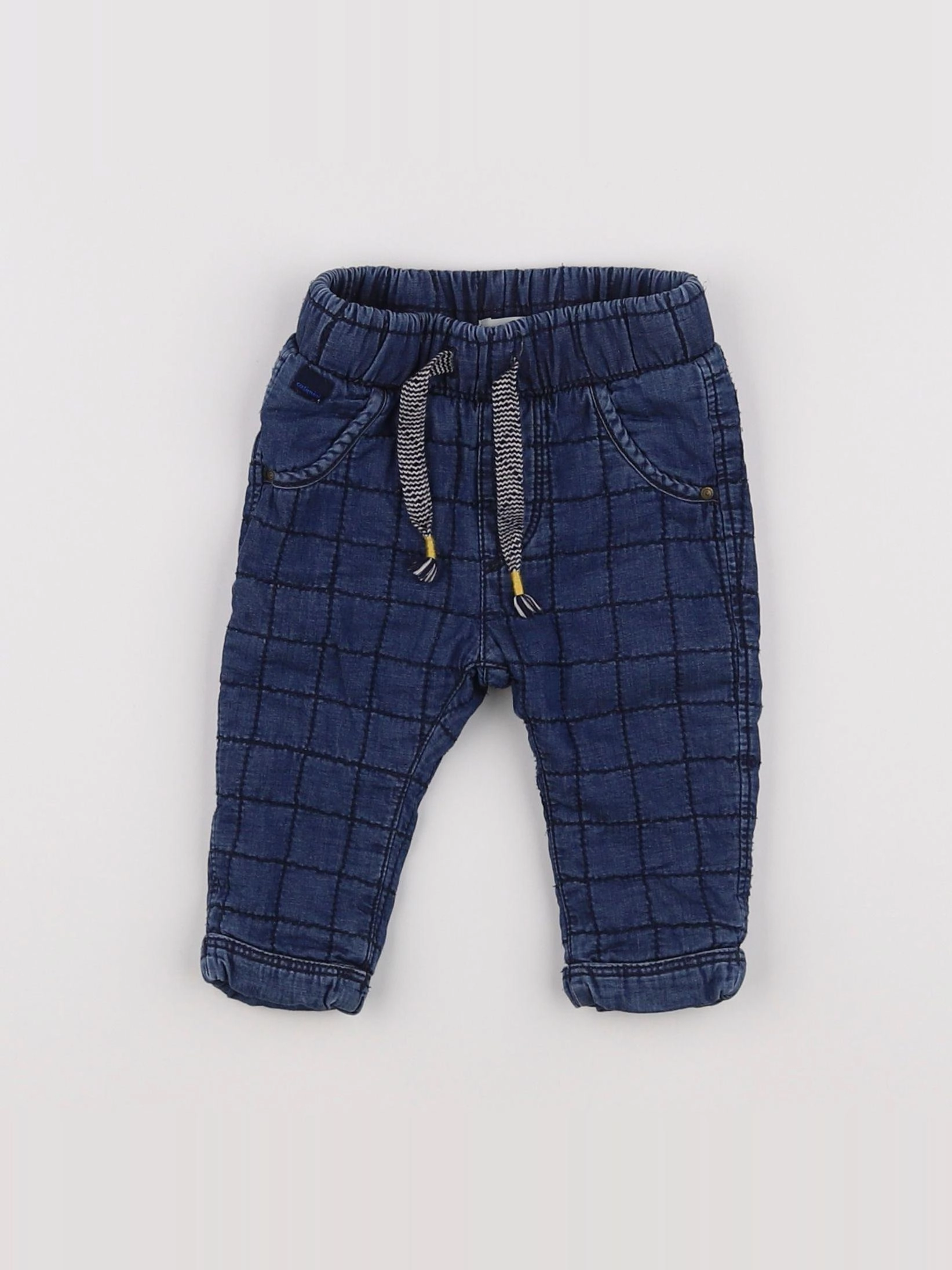 Catimini - pantalon doublé bleu - 3 mois
