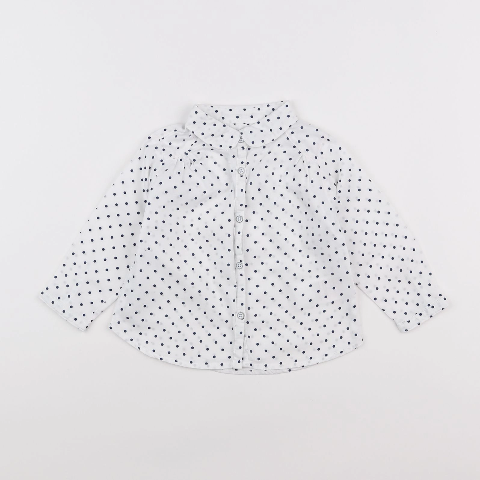 Vertbaudet - chemise bleu - 12 mois