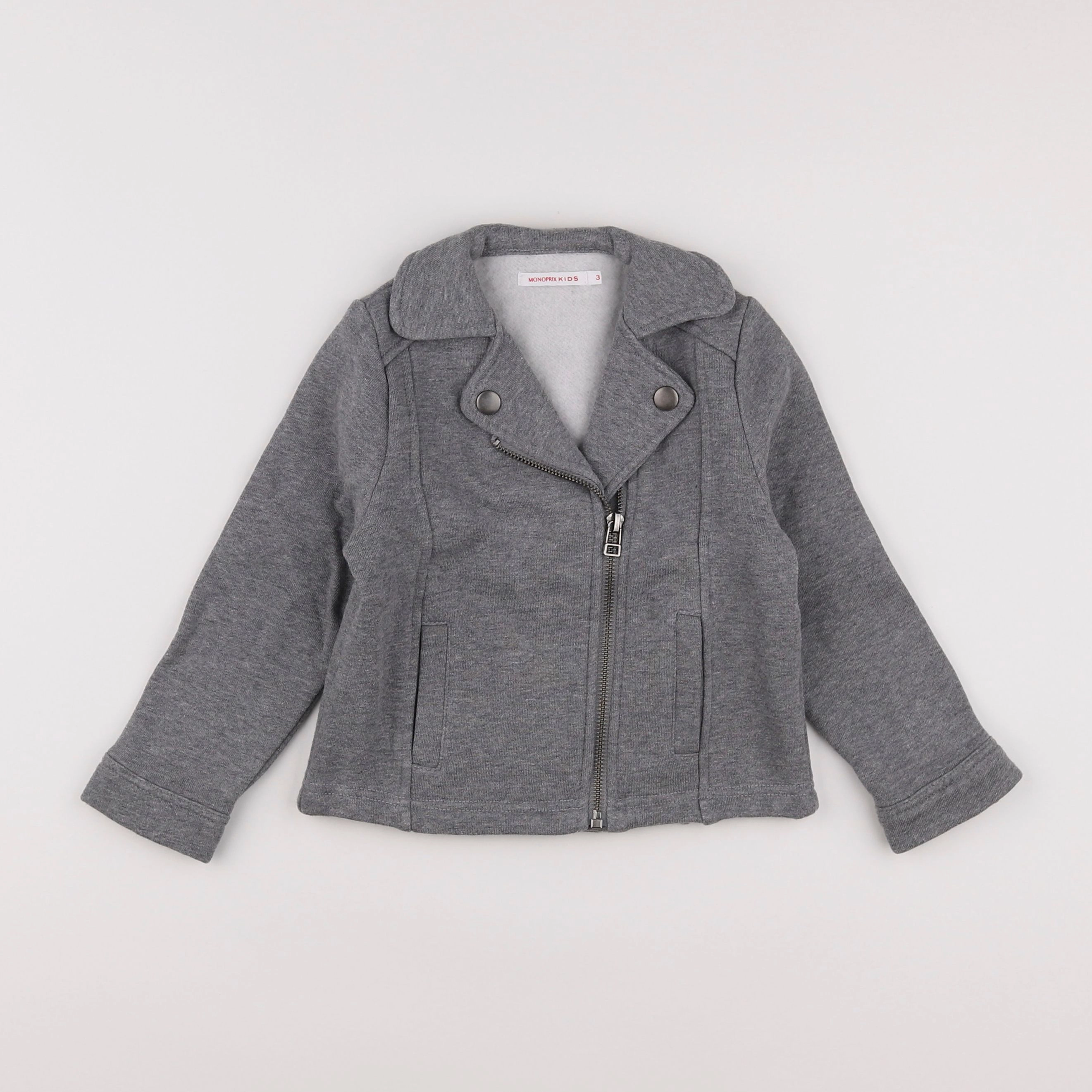 Monoprix - veste gris - 3 ans