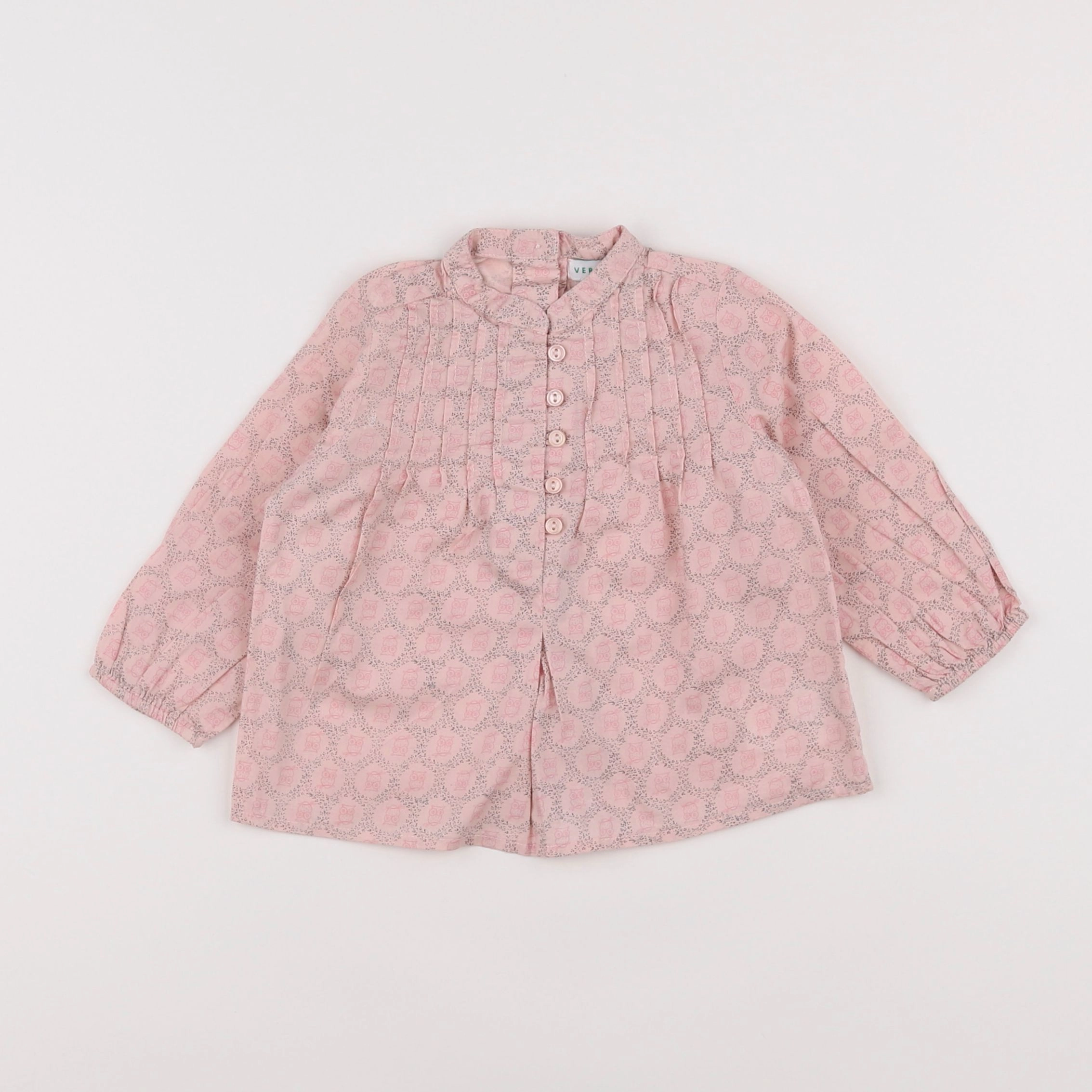 Vertbaudet - blouse rose - 6 mois