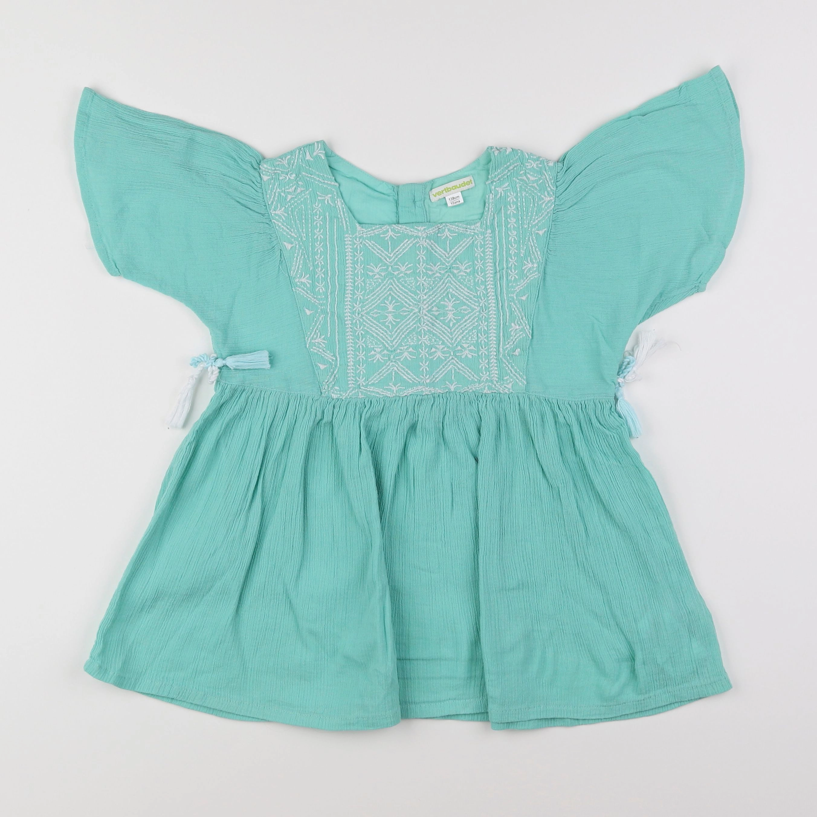 Vertbaudet - blouse bleu - 10 ans