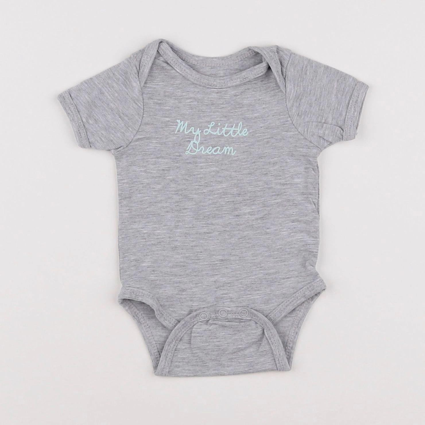 Vertbaudet - body gris - 1 mois
