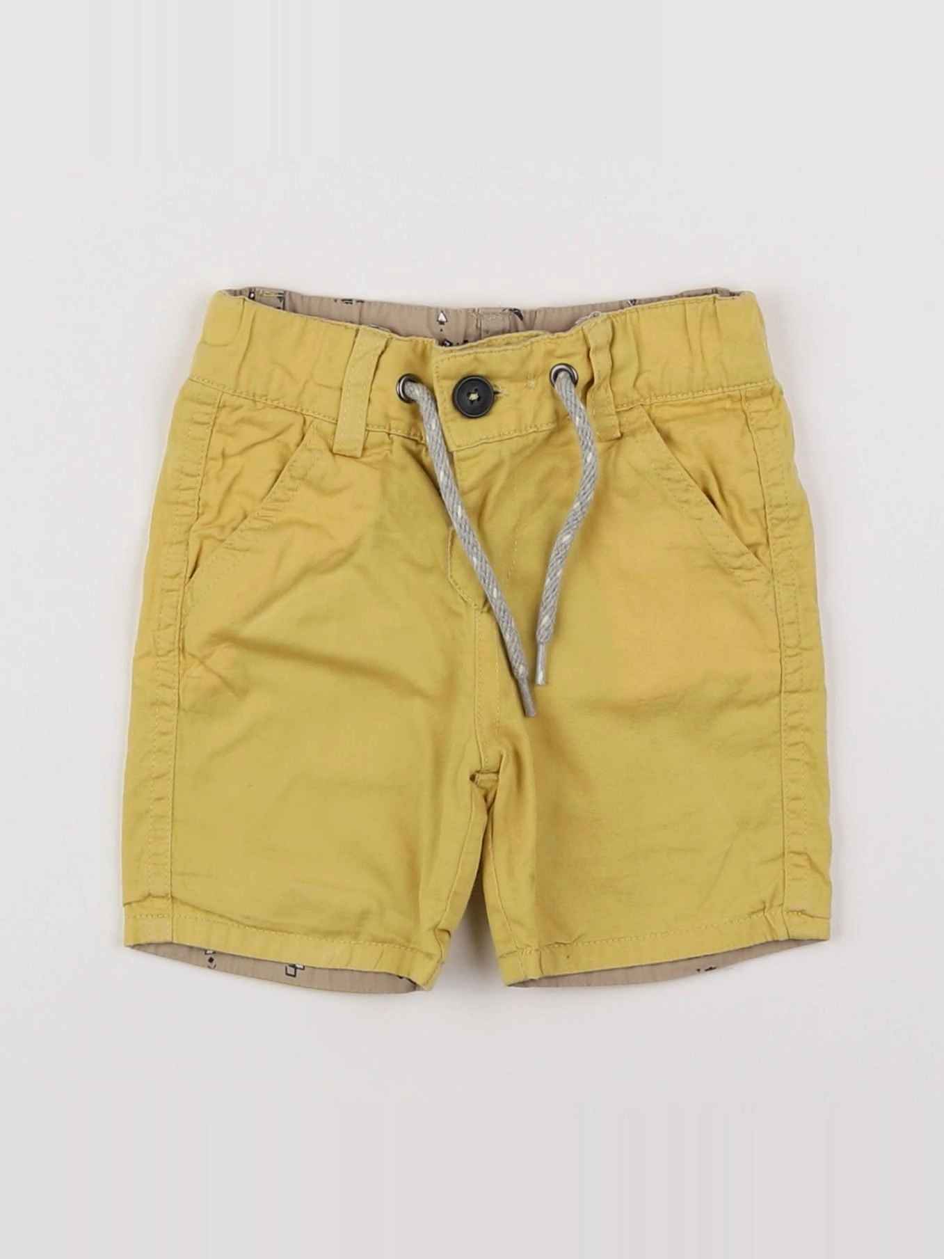 IKKS - short réversible jaune - 6 mois