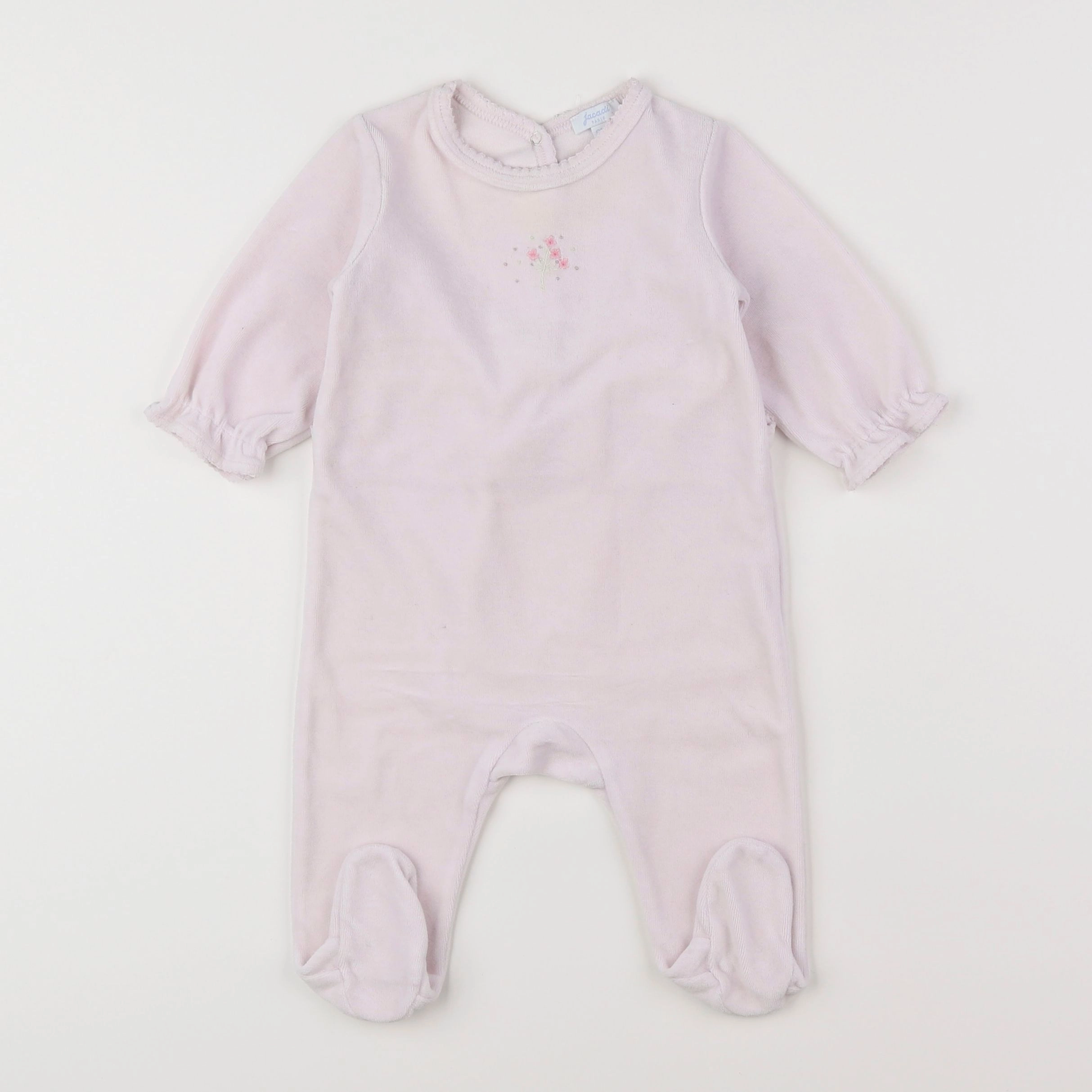 Jacadi - pyjama velours rose - 6 mois