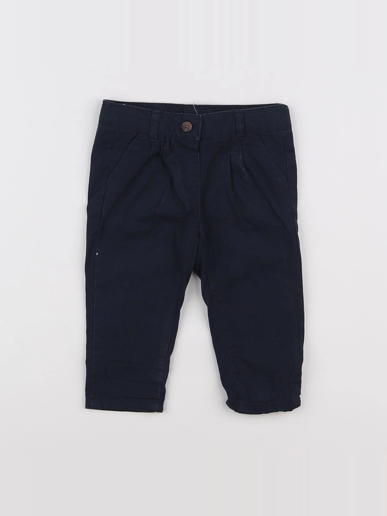 Boutchou - pantalon doublé bleu - 6 mois