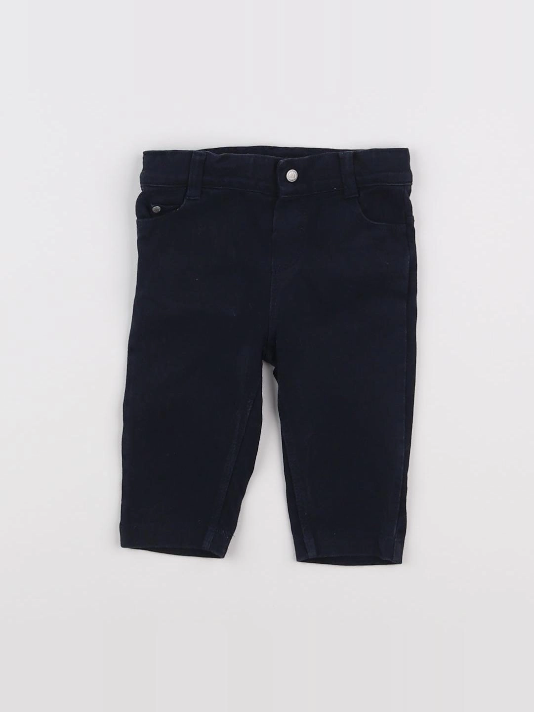 Petit Bateau - pantalon bleu - 3 mois
