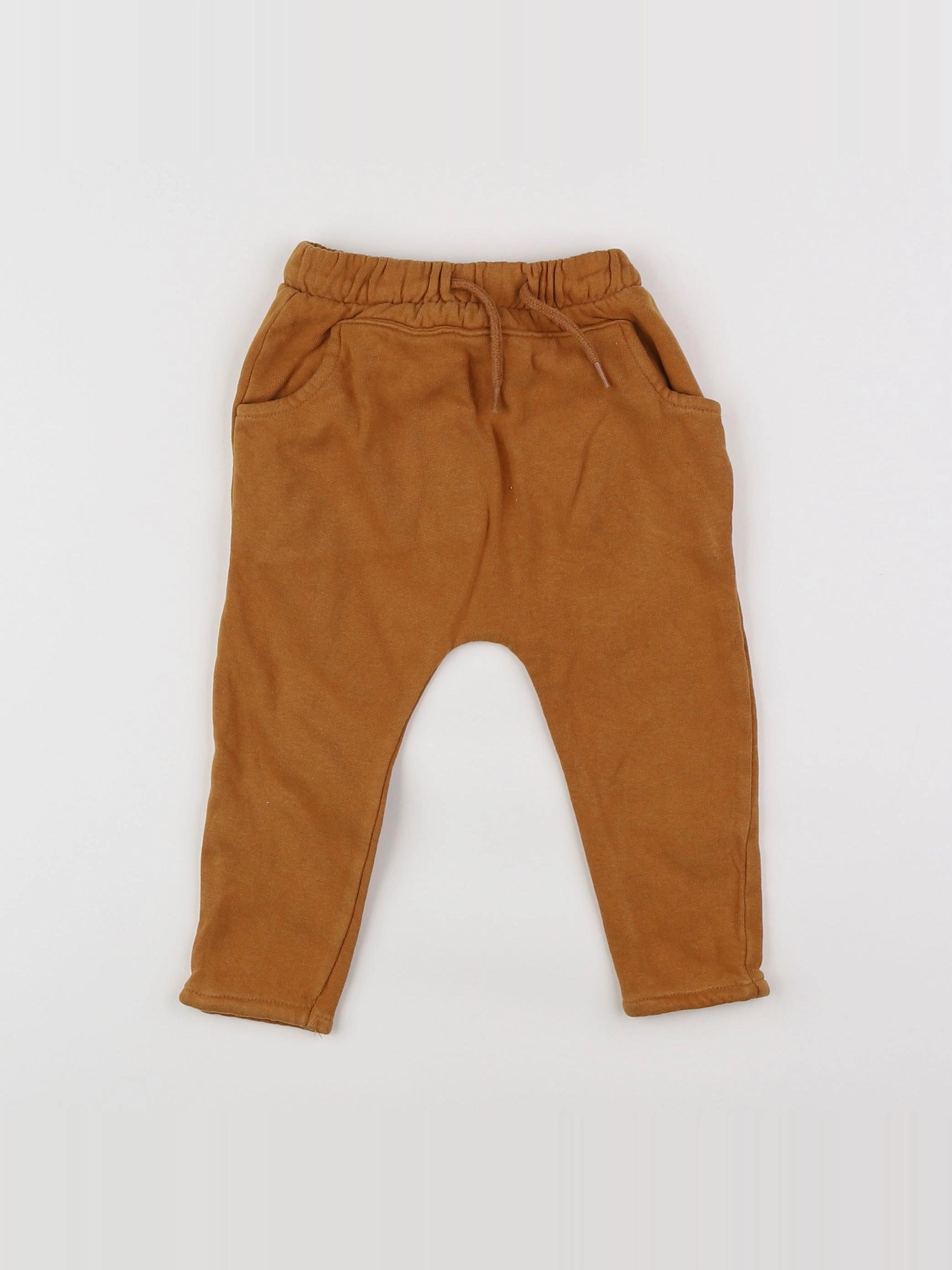Vertbaudet - pantalon marron - 12 mois