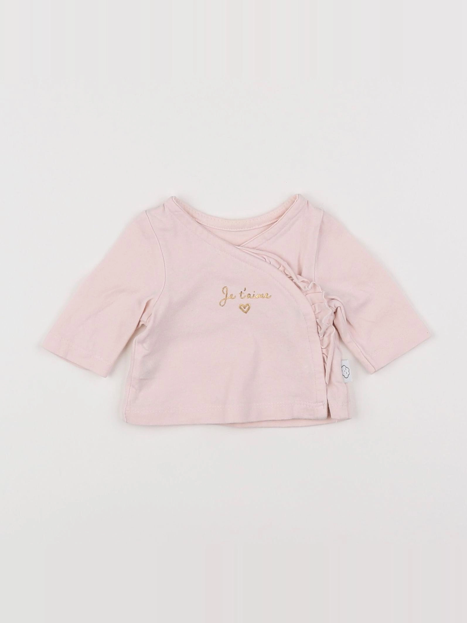 Vertbaudet - tee-shirt rose - 0 mois