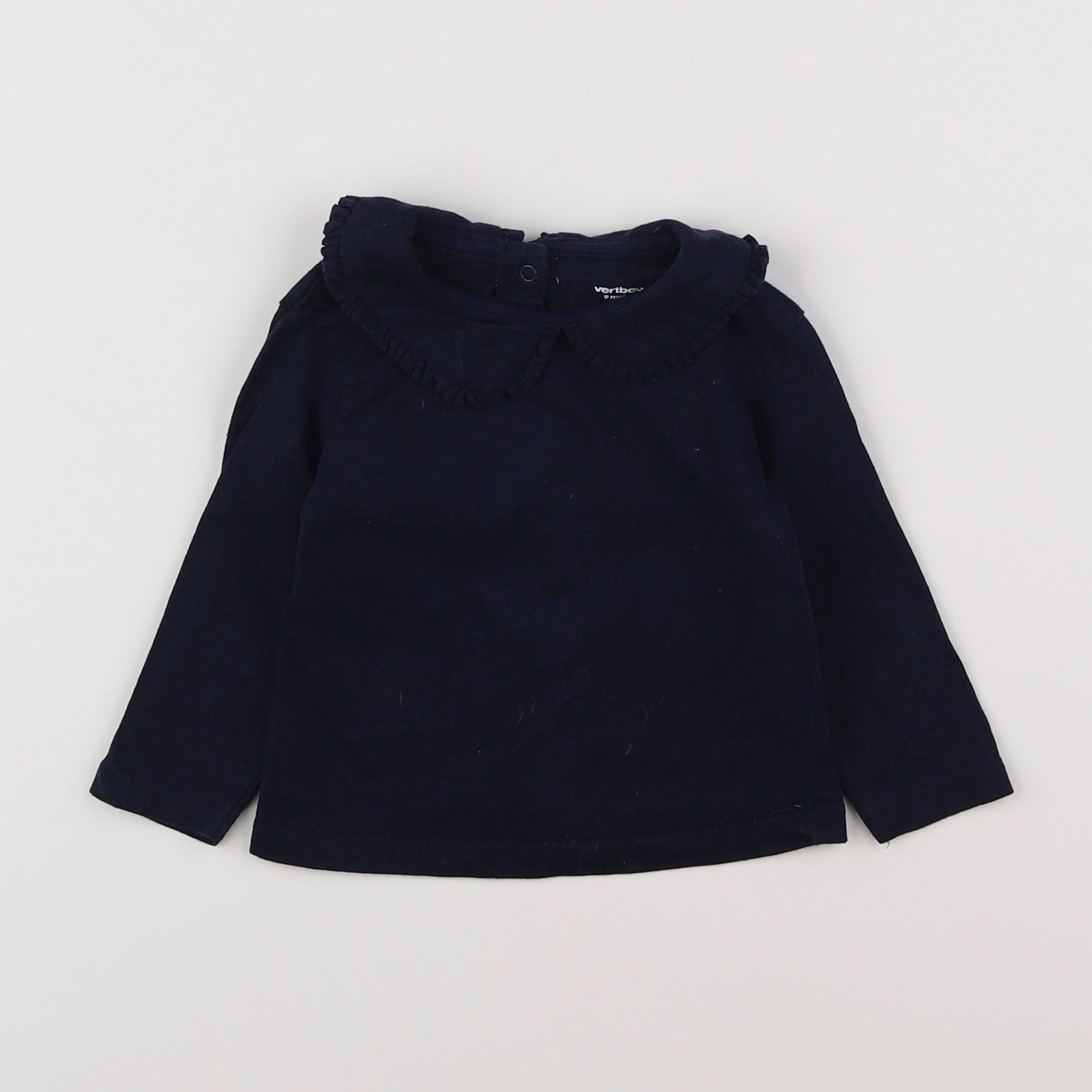 Vertbaudet - tee-shirt bleu - 9 mois