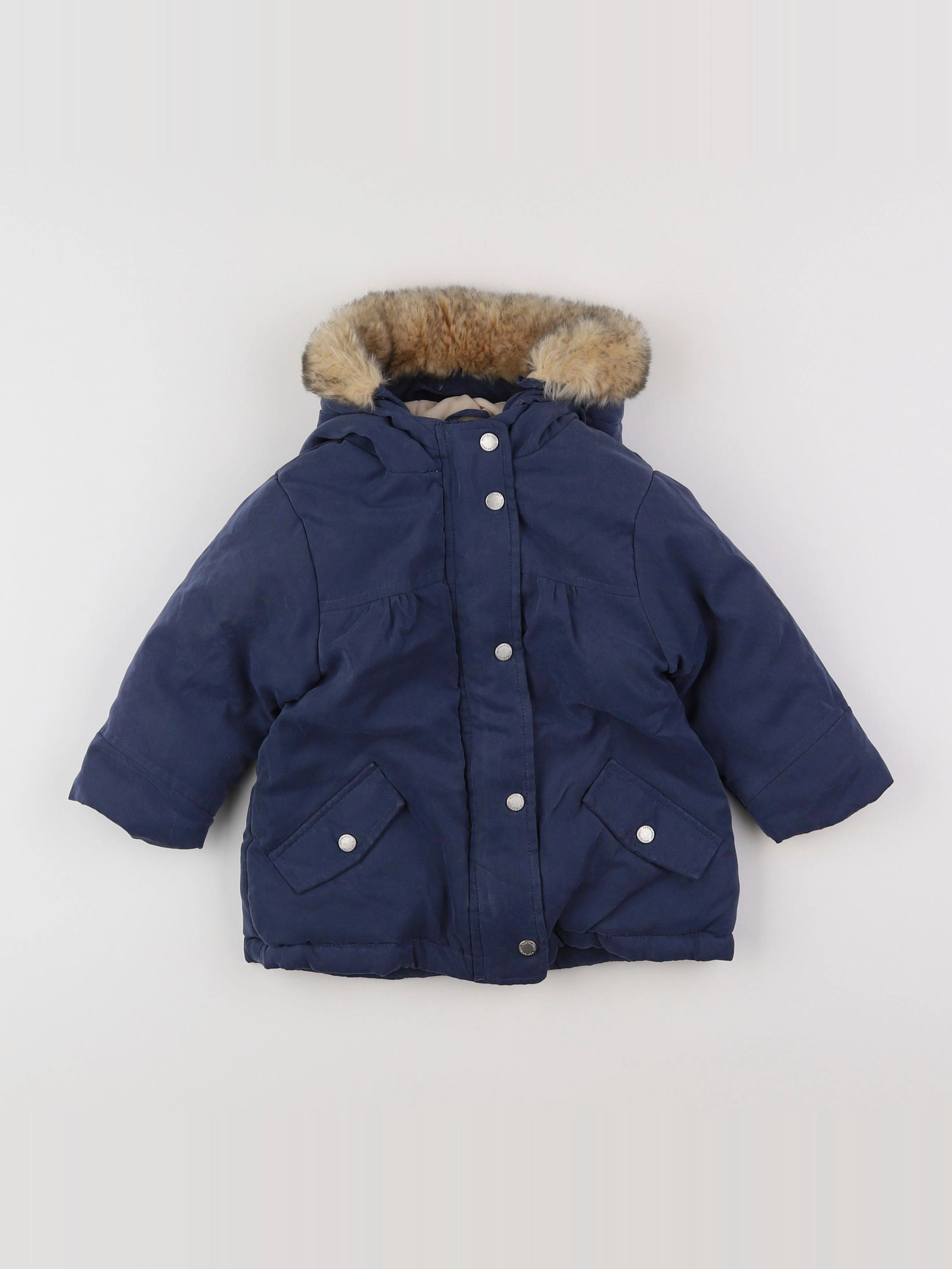 Vertbaudet - parka bleu - 18 mois