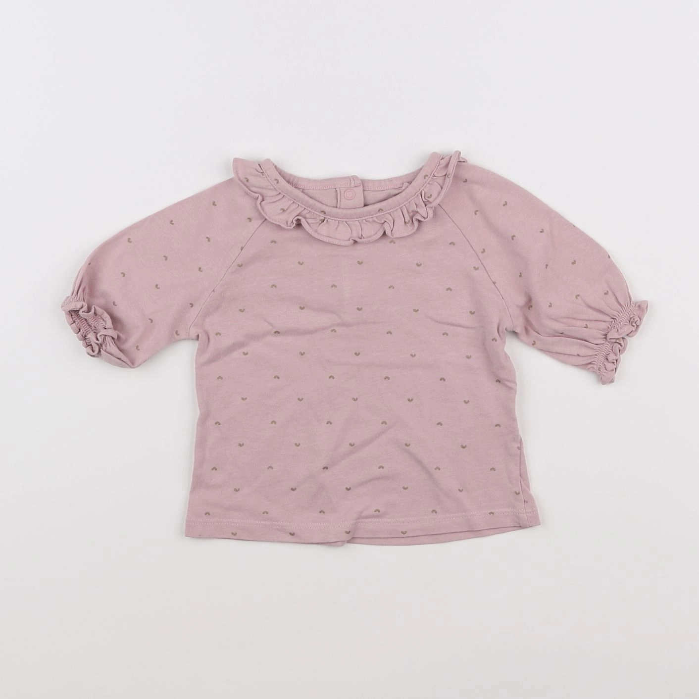 Vertbaudet - tee-shirt violet - 12 mois