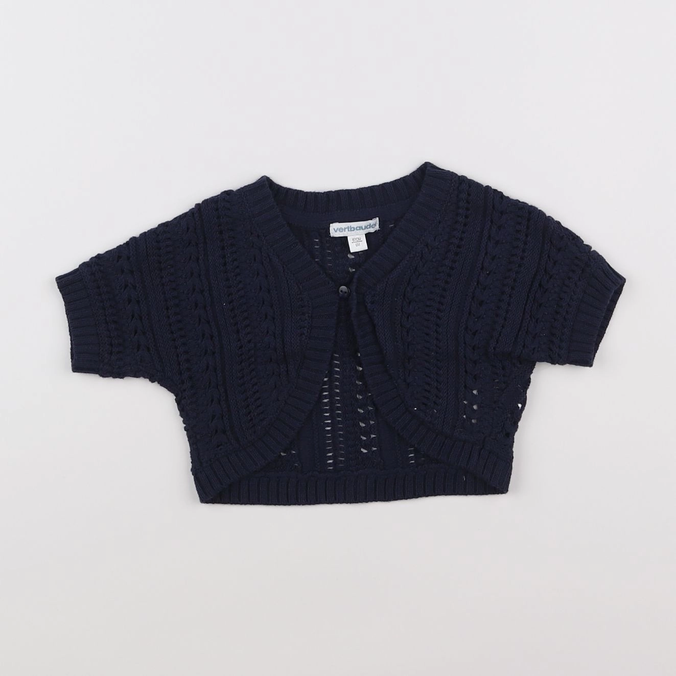 Vertbaudet - gilet bleu - 6 mois