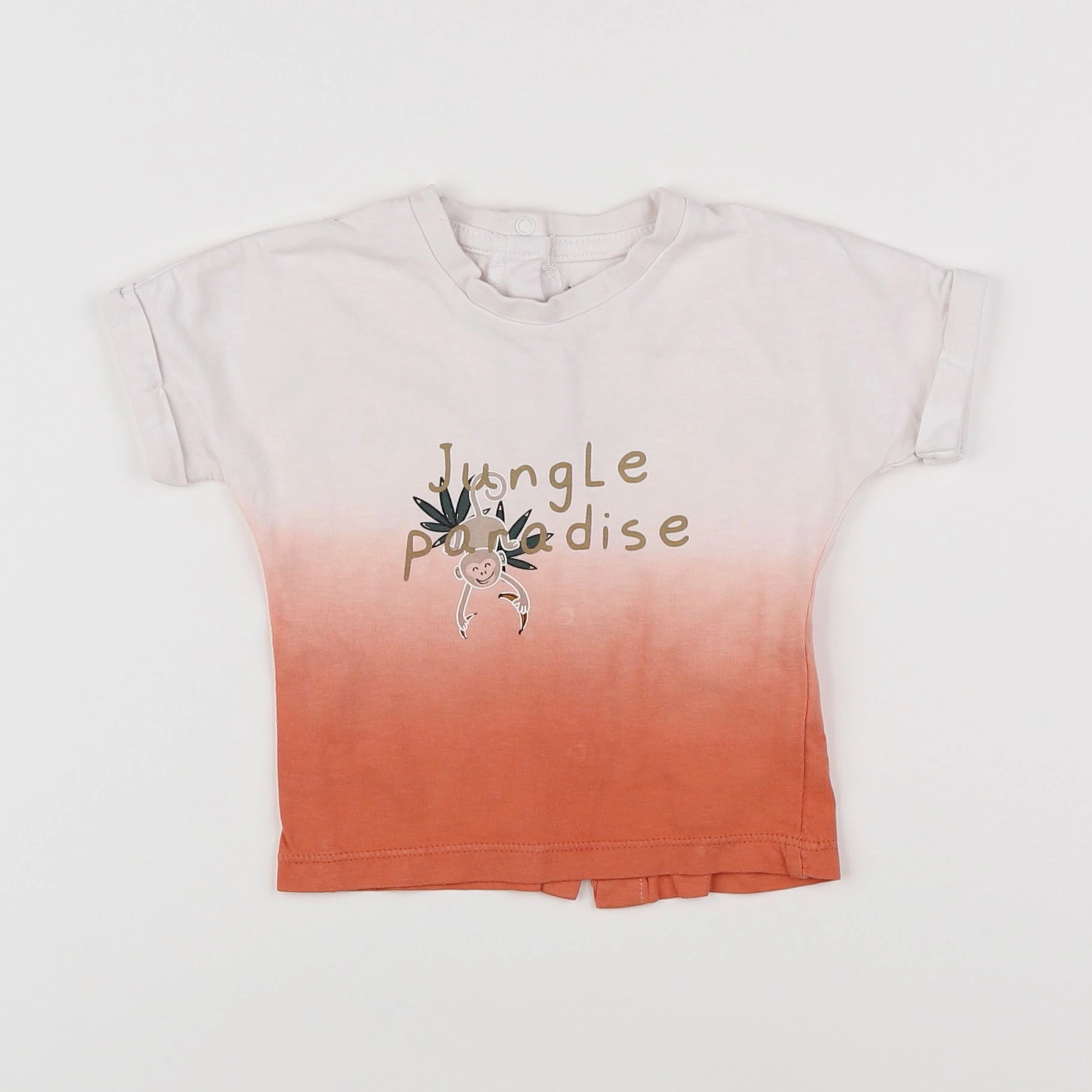 Vertbaudet - tee-shirt blanc, multicolore - 6 mois