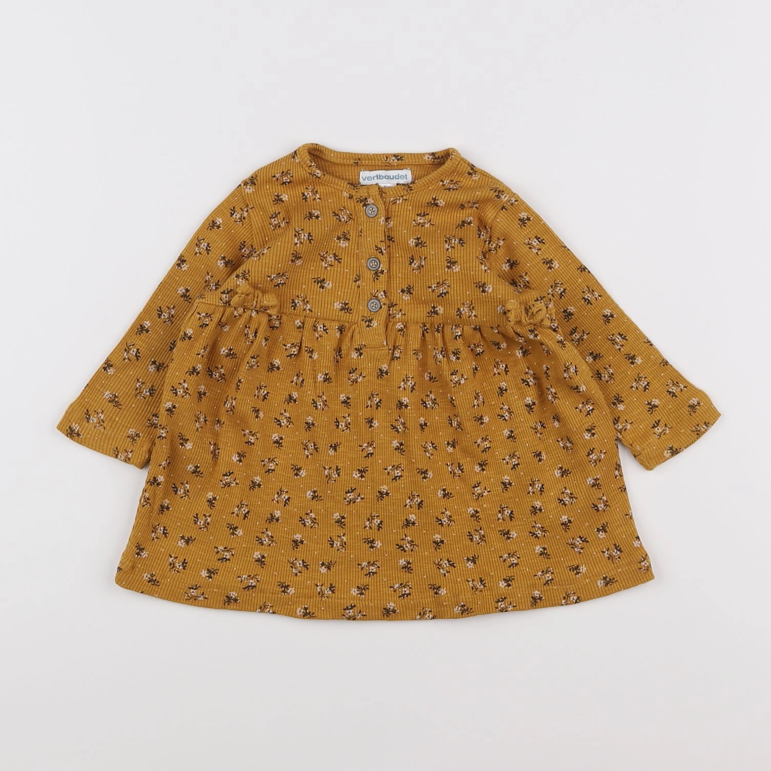Vertbaudet - robe jaune - 9 mois
