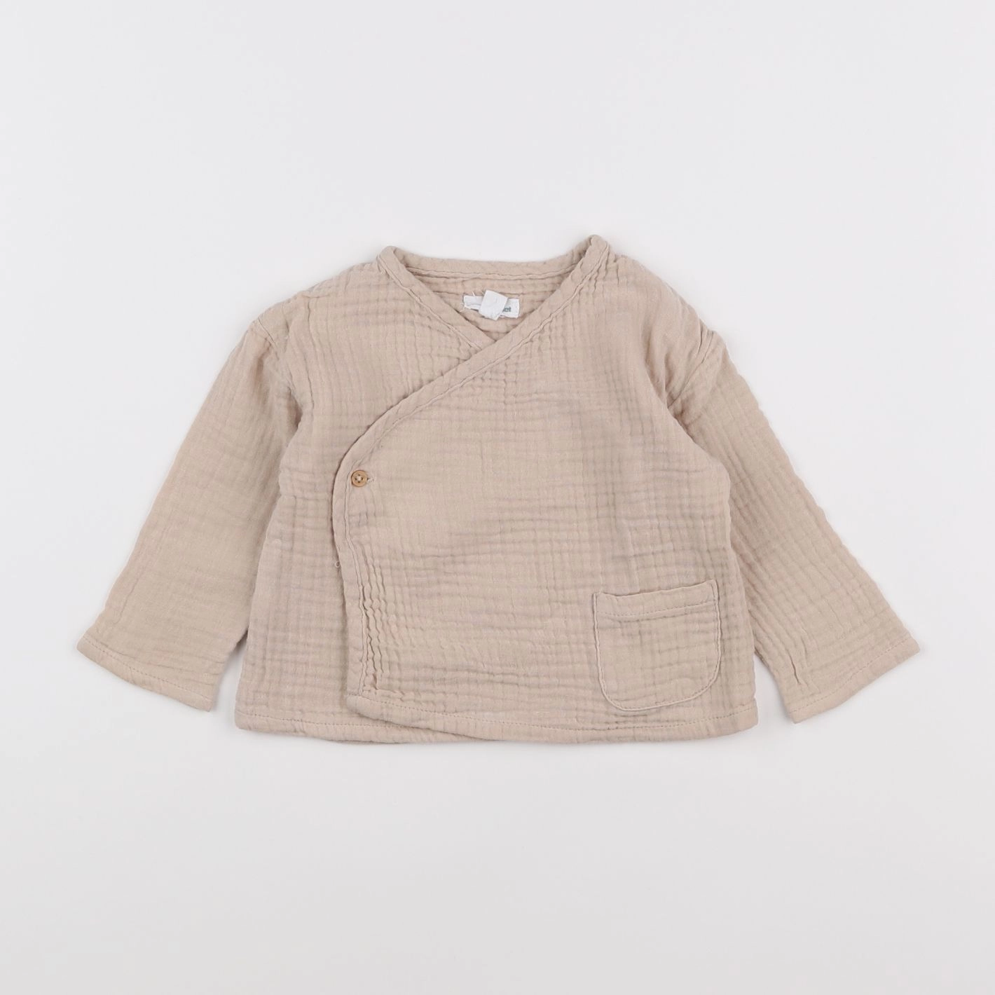 Vertbaudet - blouse marron - 9 mois