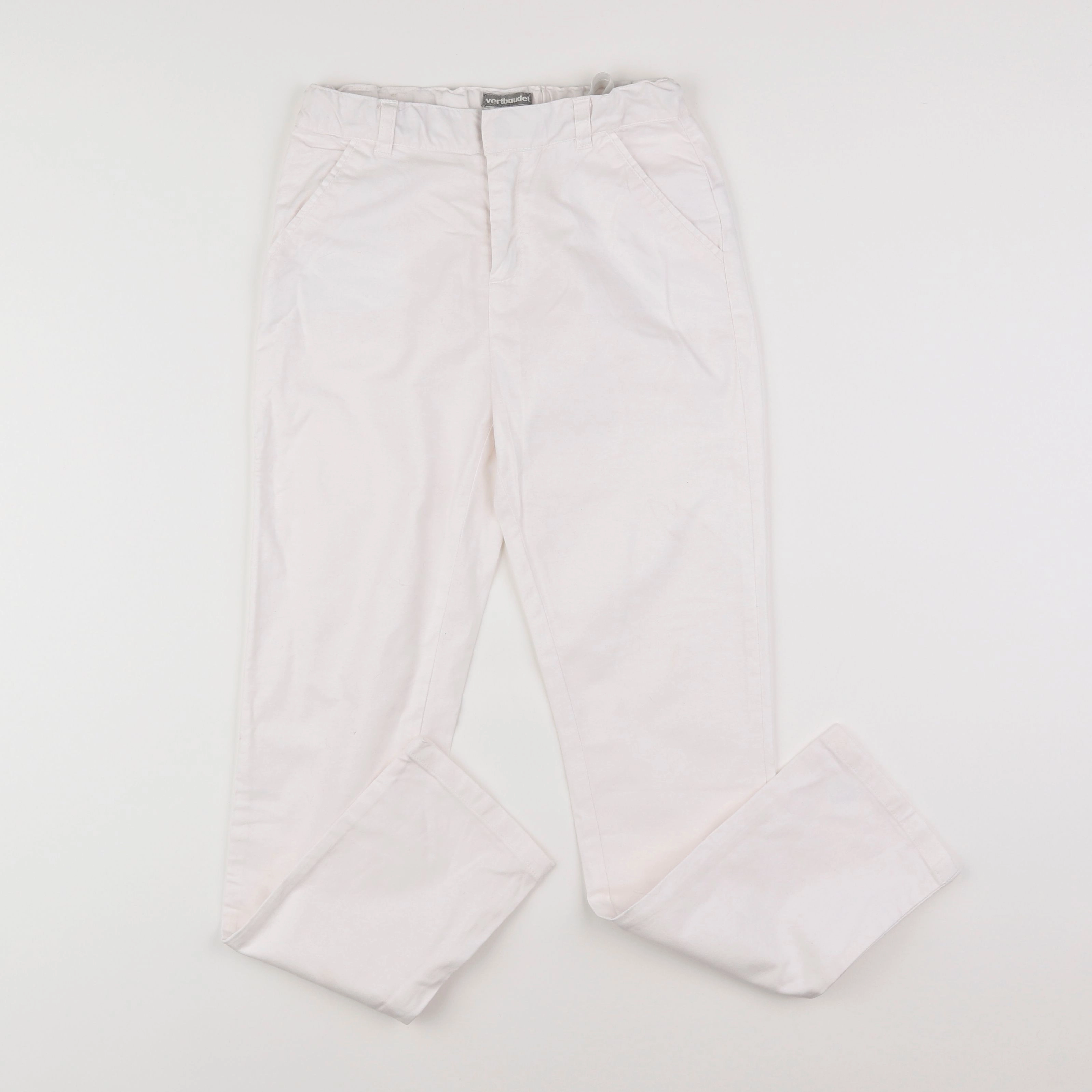 Vertbaudet - pantalon blanc - 10 ans