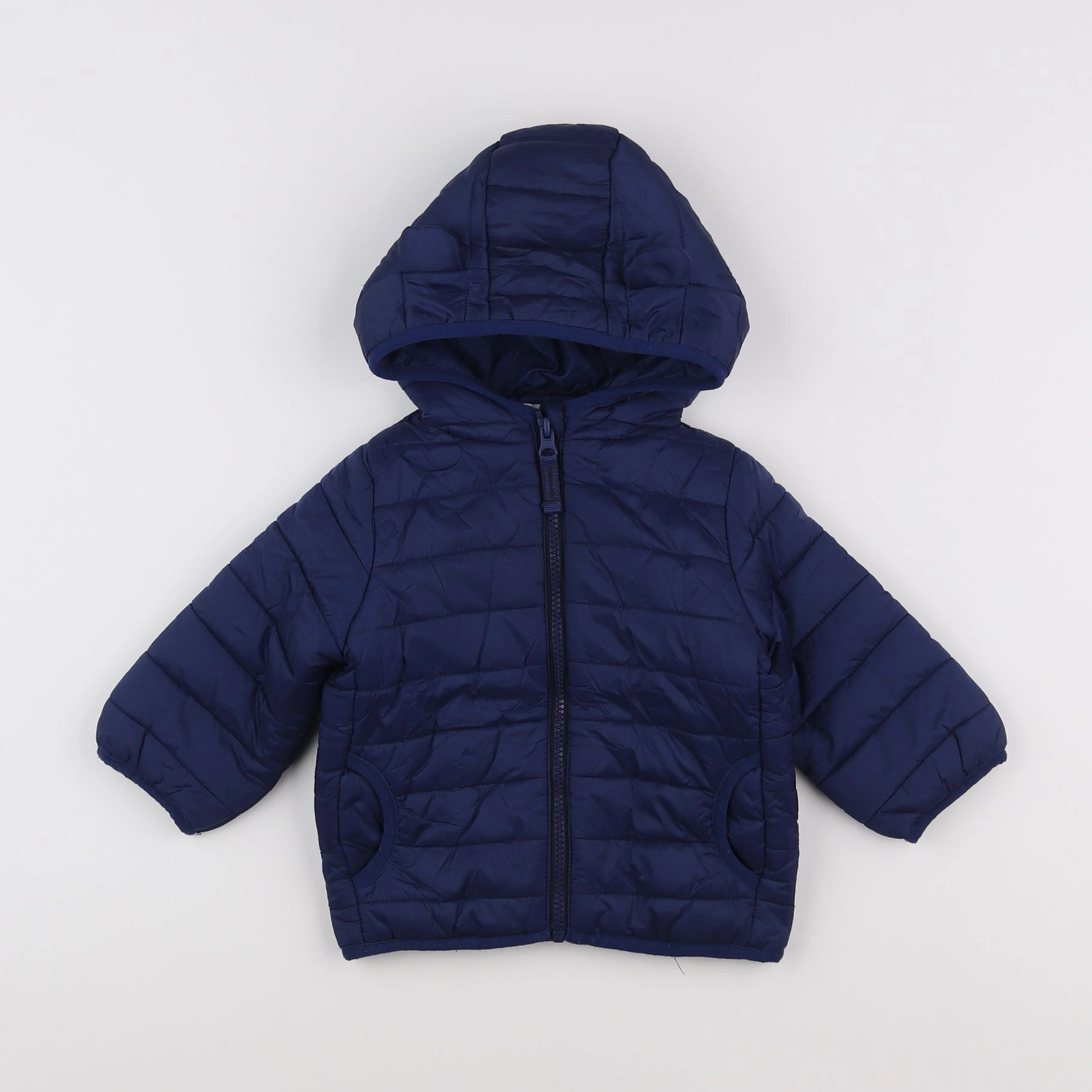 Vertbaudet - doudoune bleu - 12 mois