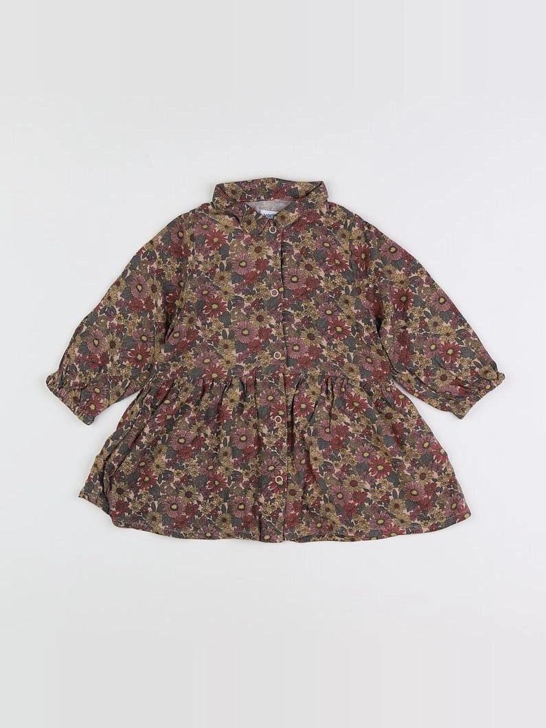 Vertbaudet - robe multicolore - 18 mois
