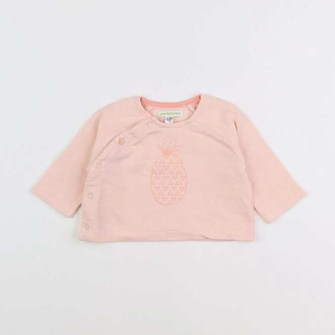 Vertbaudet - tee-shirt orange - 3 mois