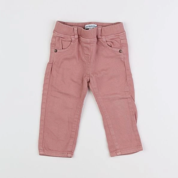 Vertbaudet - jegging rose - 9 mois