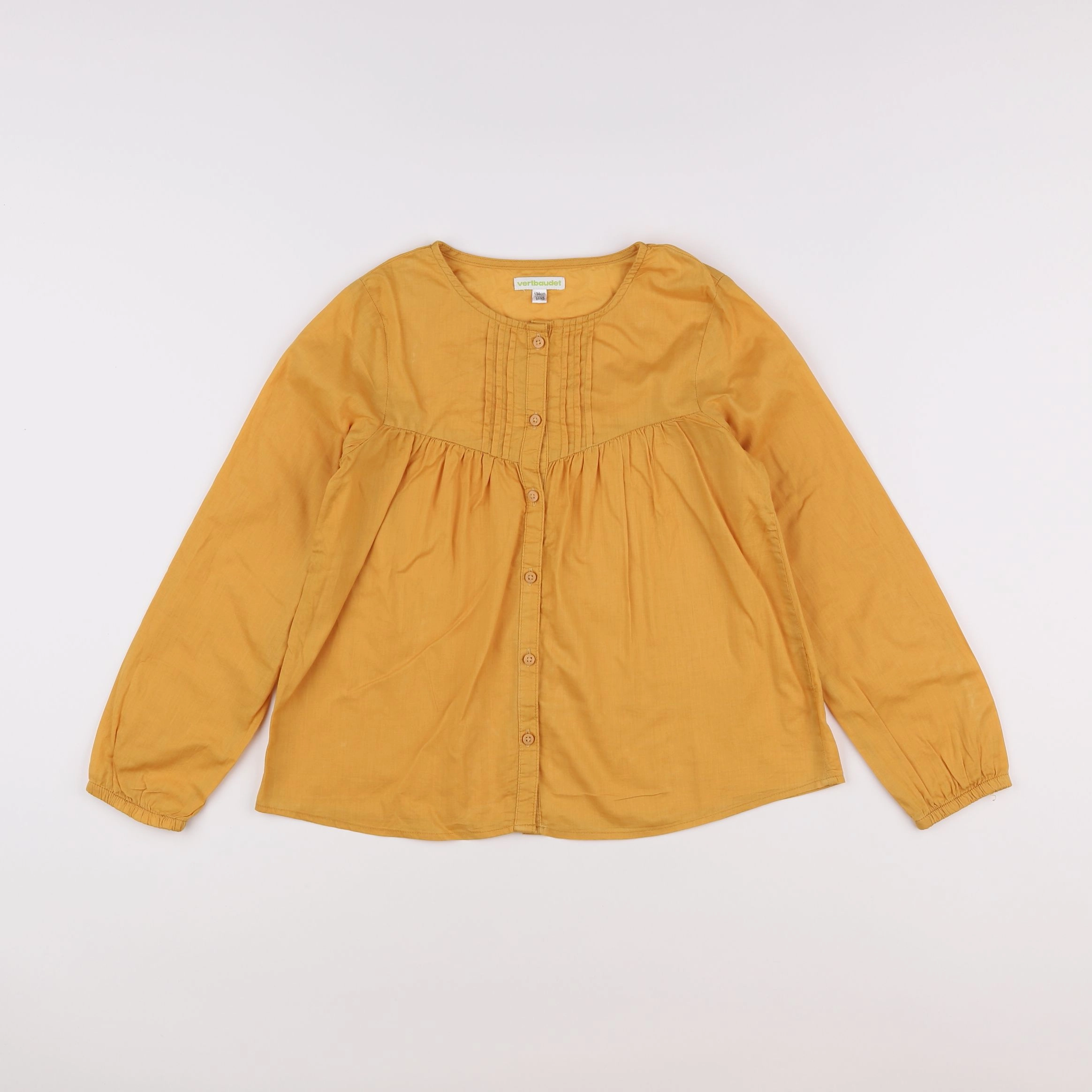 Vertbaudet - blouse jaune - 9 ans