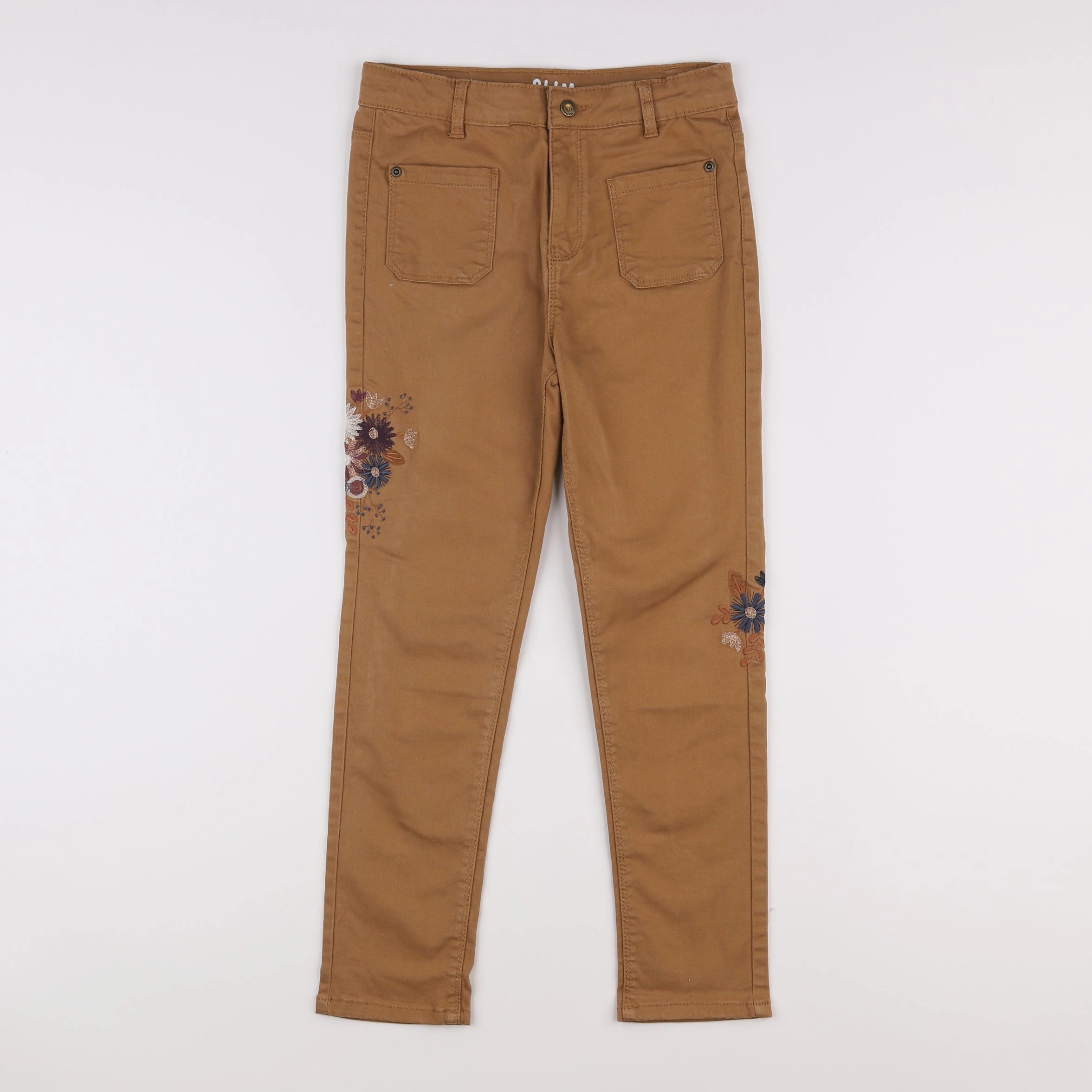 Vertbaudet - jegging marron - 9 ans