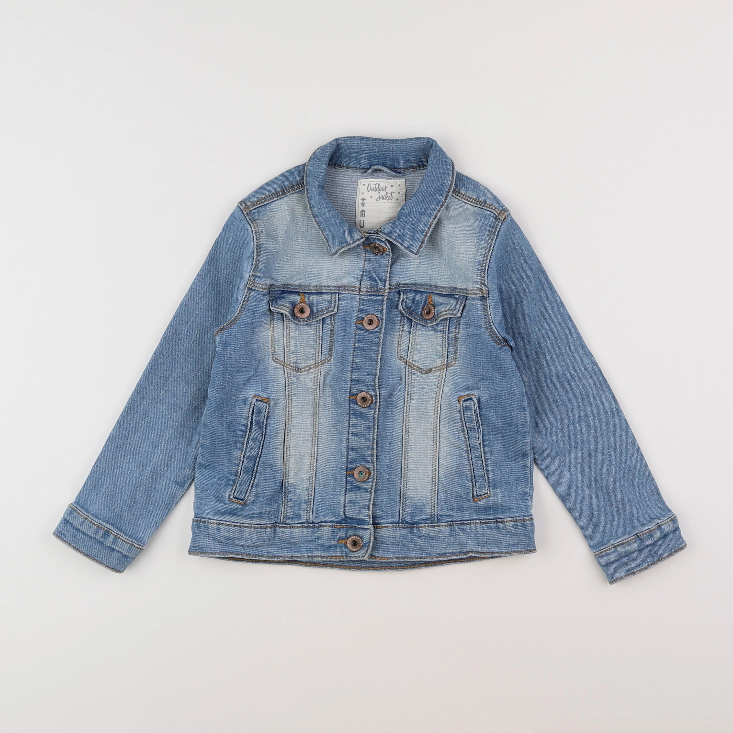 Vertbaudet - veste bleu - 6 ans