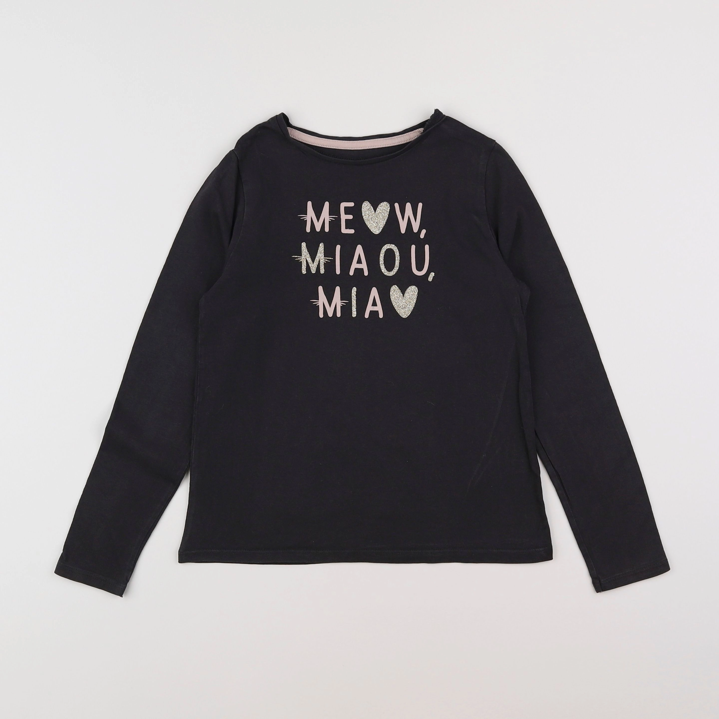 Vertbaudet - tee-shirt gris, or - 8 ans
