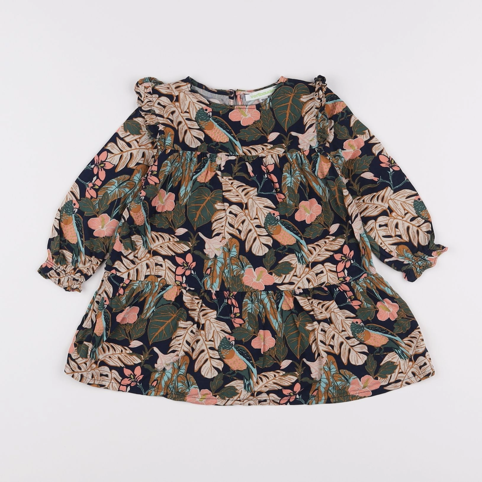 Vertbaudet - robe multicolore - 2 ans