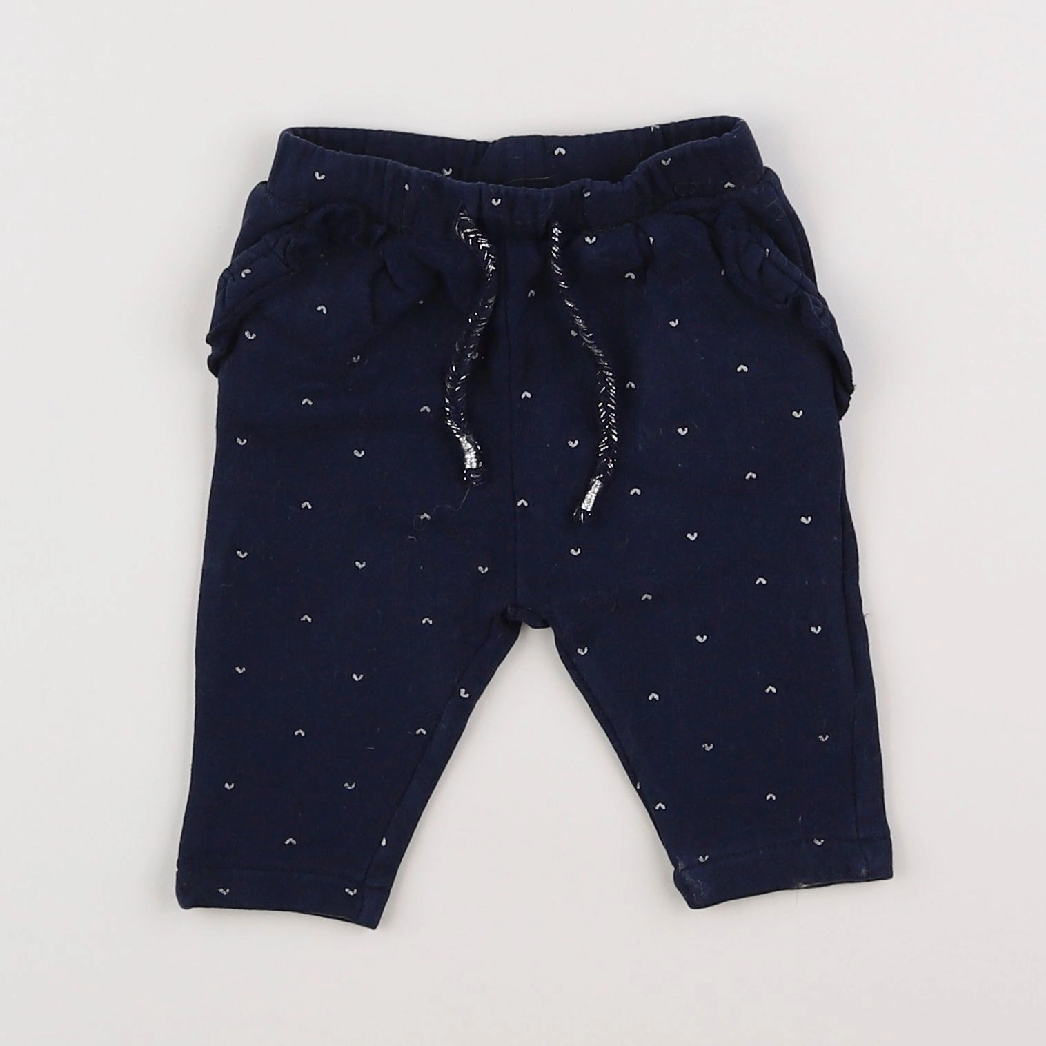 Vertbaudet - jogging bleu, argent - 3 mois