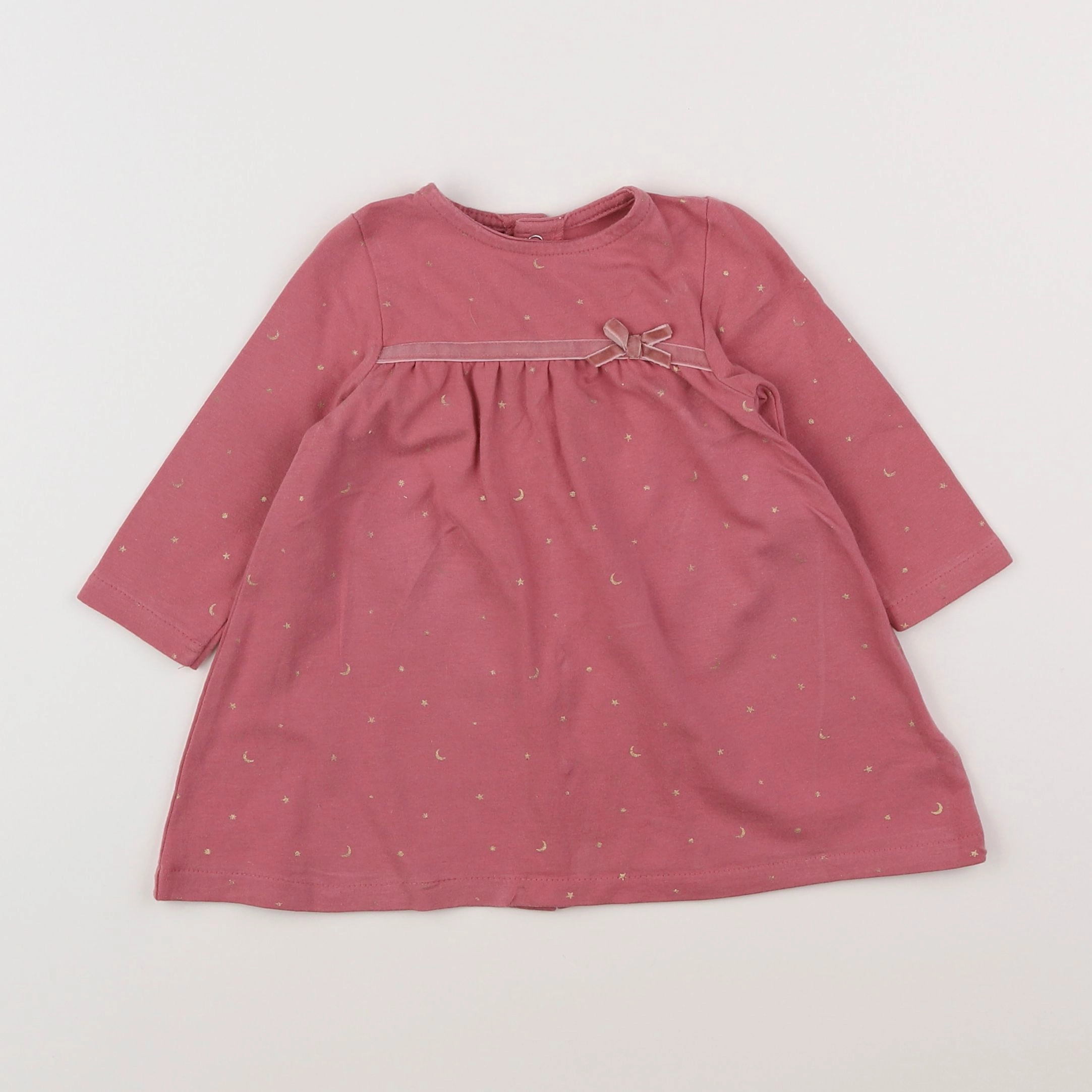 Vertbaudet - robe rose - 6 mois