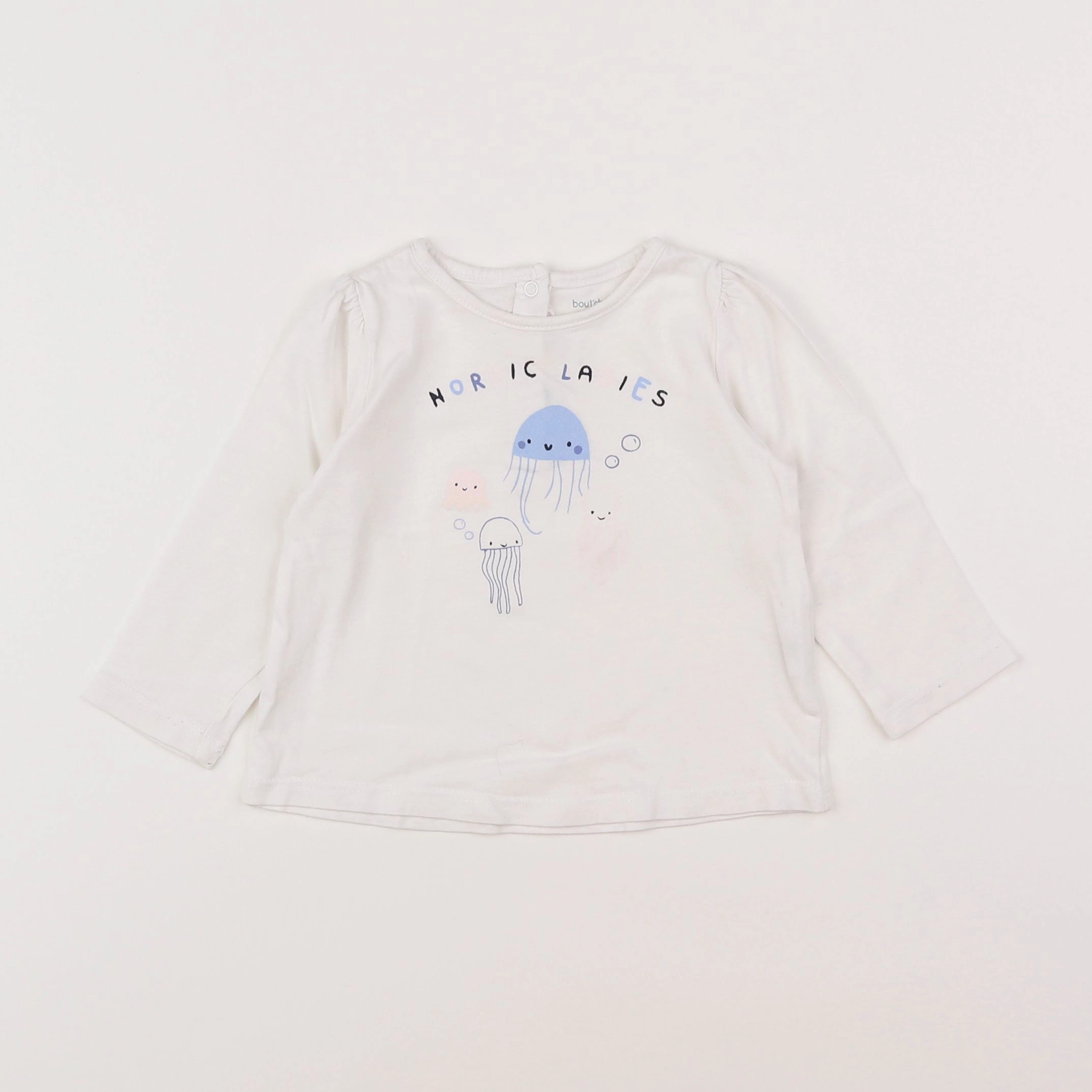 Boutchou - tee-shirt blanc - 9 mois
