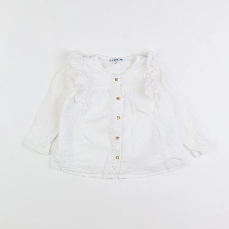 Vertbaudet - blouse blanc - 18 mois