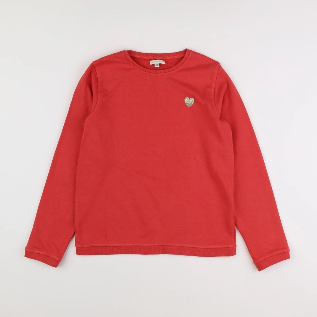 Vertbaudet - sweat rouge - 14 ans