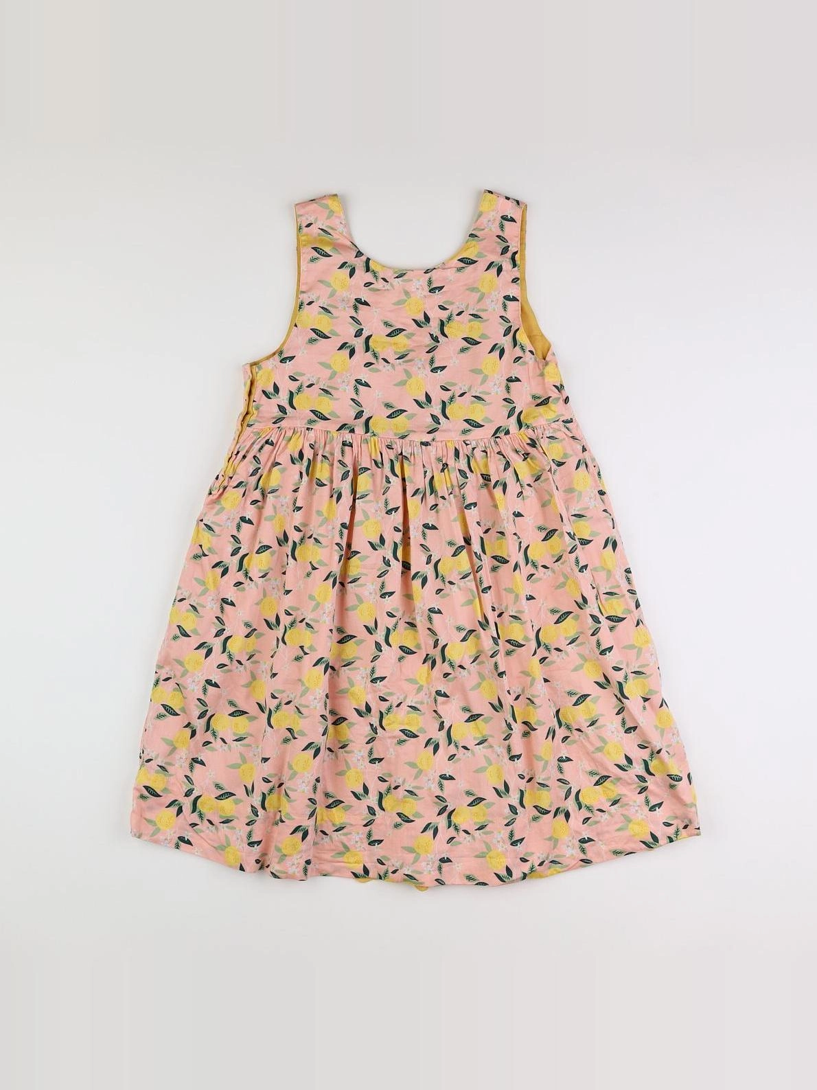 Vertbaudet - robe réversible rose, jaune - 13/14 ans