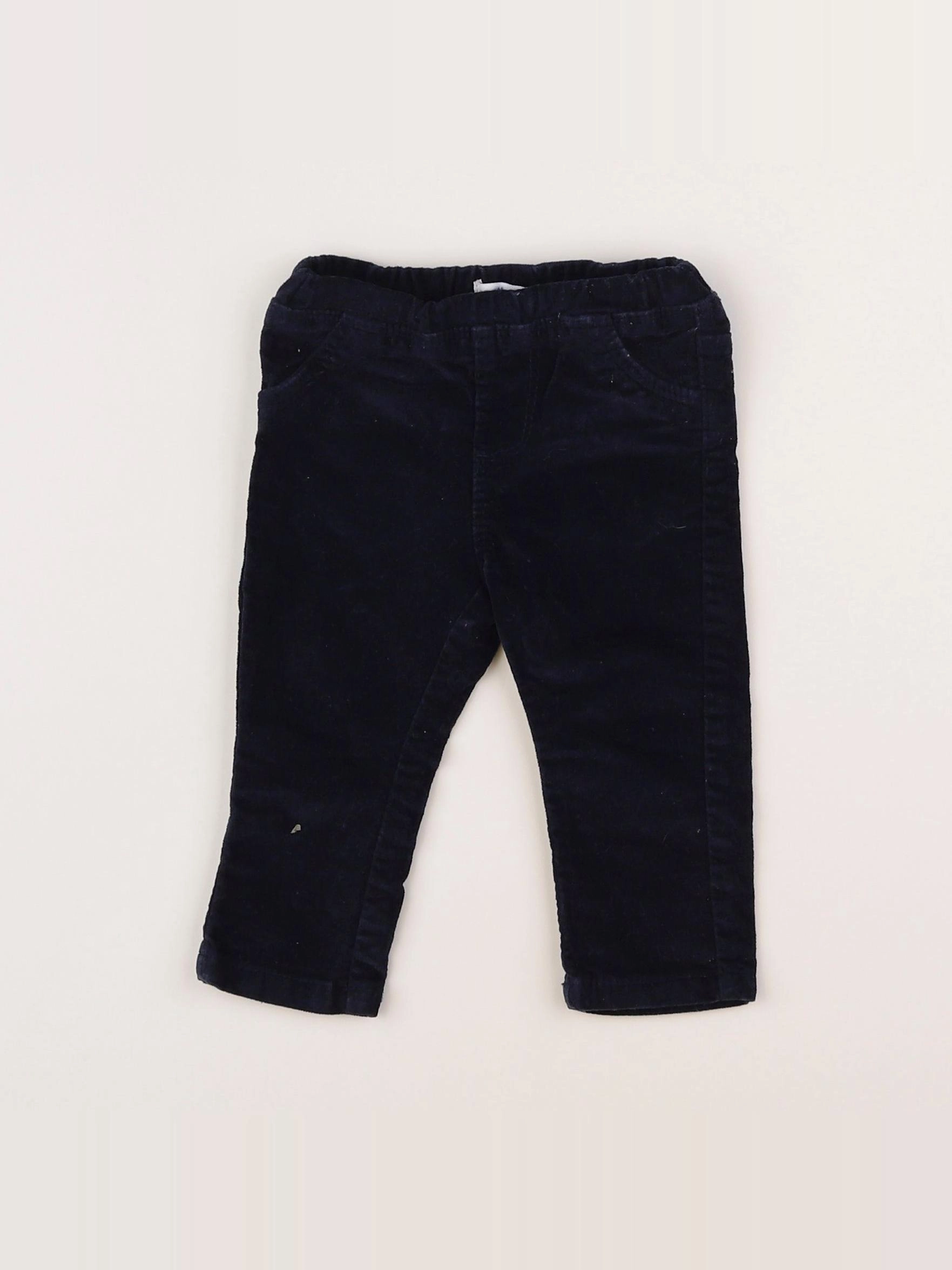 Vertbaudet - jegging bleu - 9 mois