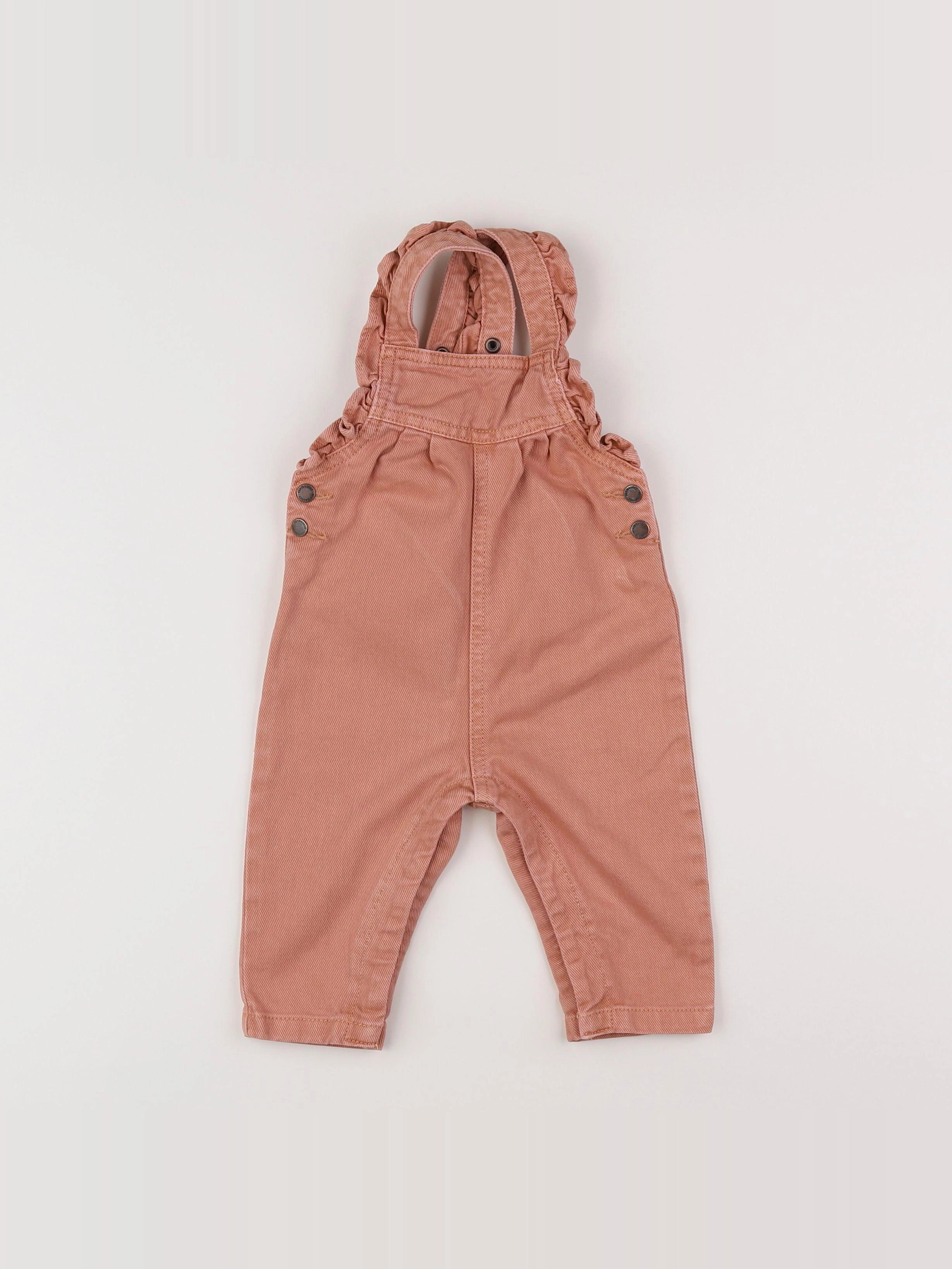 Vertbaudet - salopette rose - 6 mois