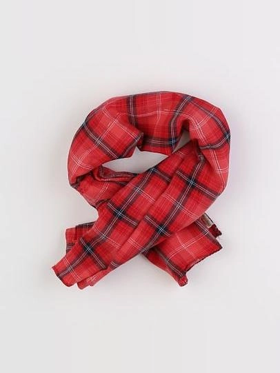 Vertbaudet - foulard rouge - 8/10 ans