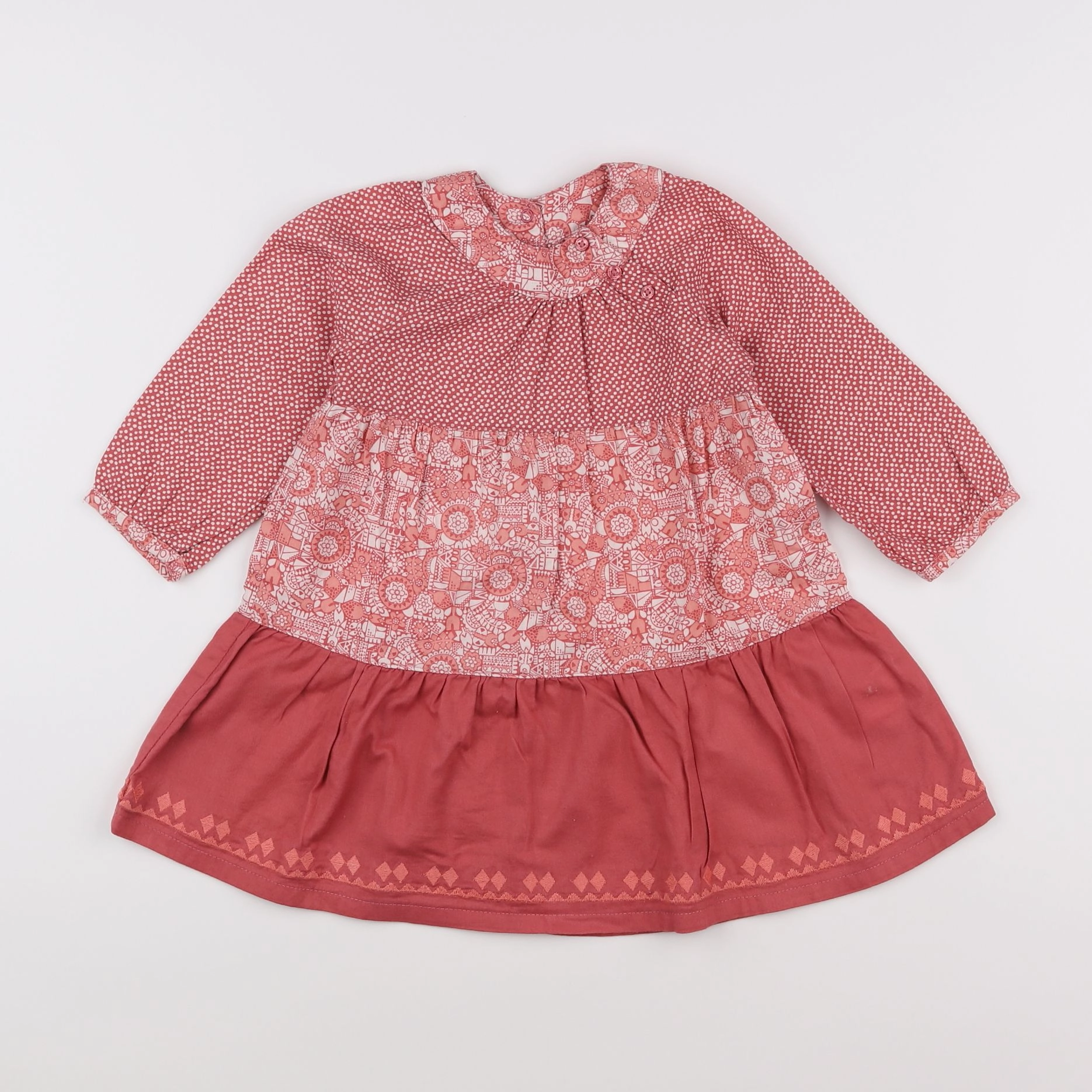 Vertbaudet - robe rose - 2 ans